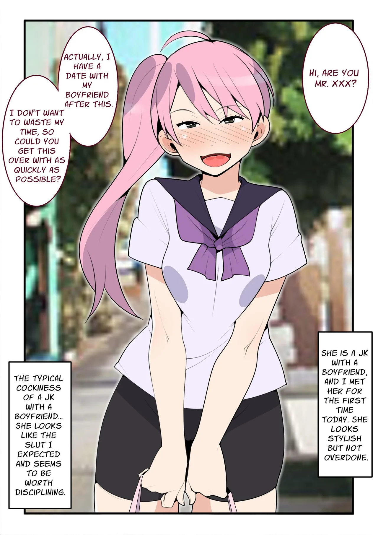 [Mobumomumomu]Kareshi Mochi JK to Namahame Shitai! | I Want To Fuck Her Raw![English] [goodismaker] Page 2