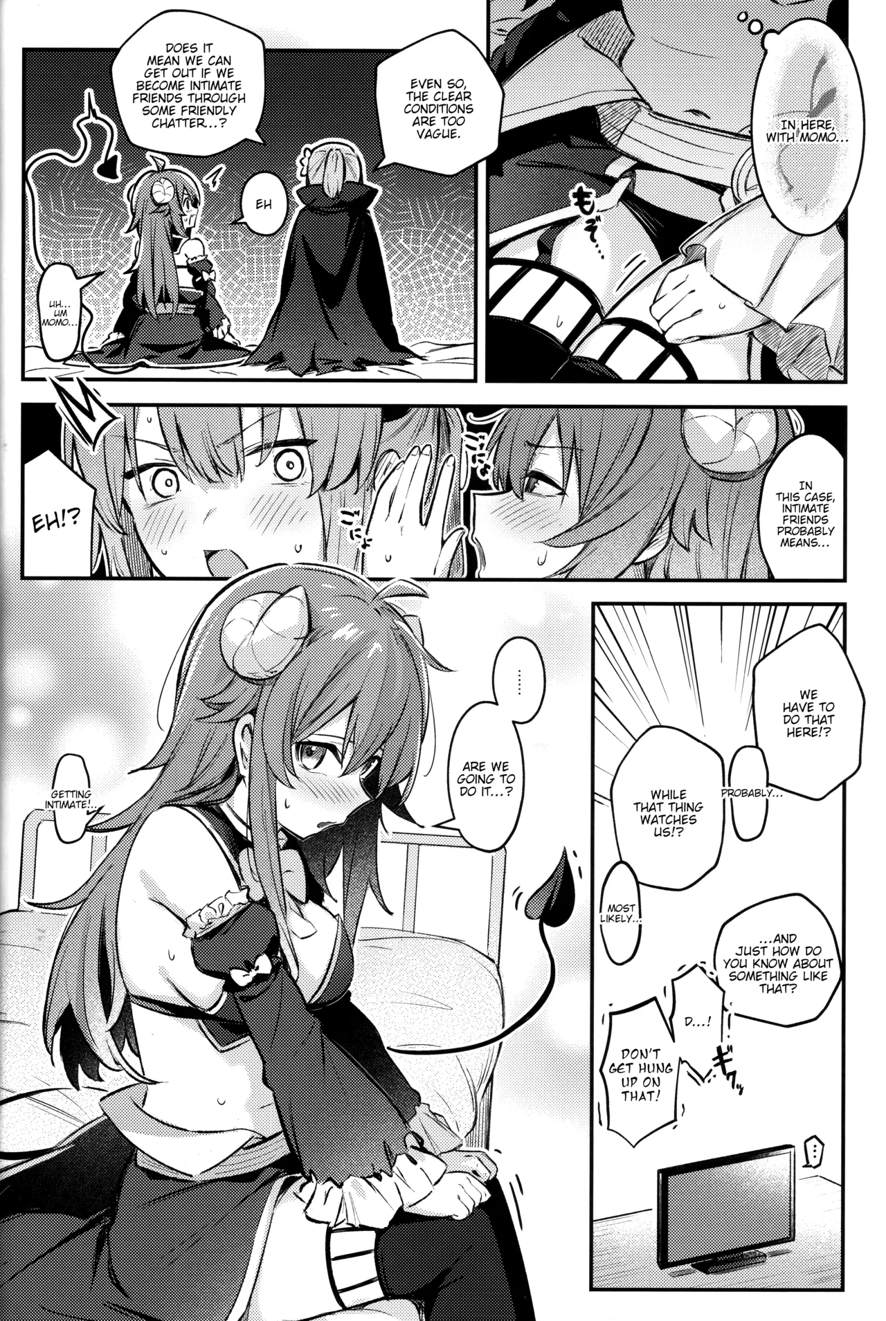 (C103) [Bochi Bochi no Ki (Borusiti)]Mazoku wa Shukuteki to Nakayoshi Shinai to Derarenai Heya ni, Tojikomerarete Shimatta!(Machikado Mazoku) [English] [tabibit0] Page 13