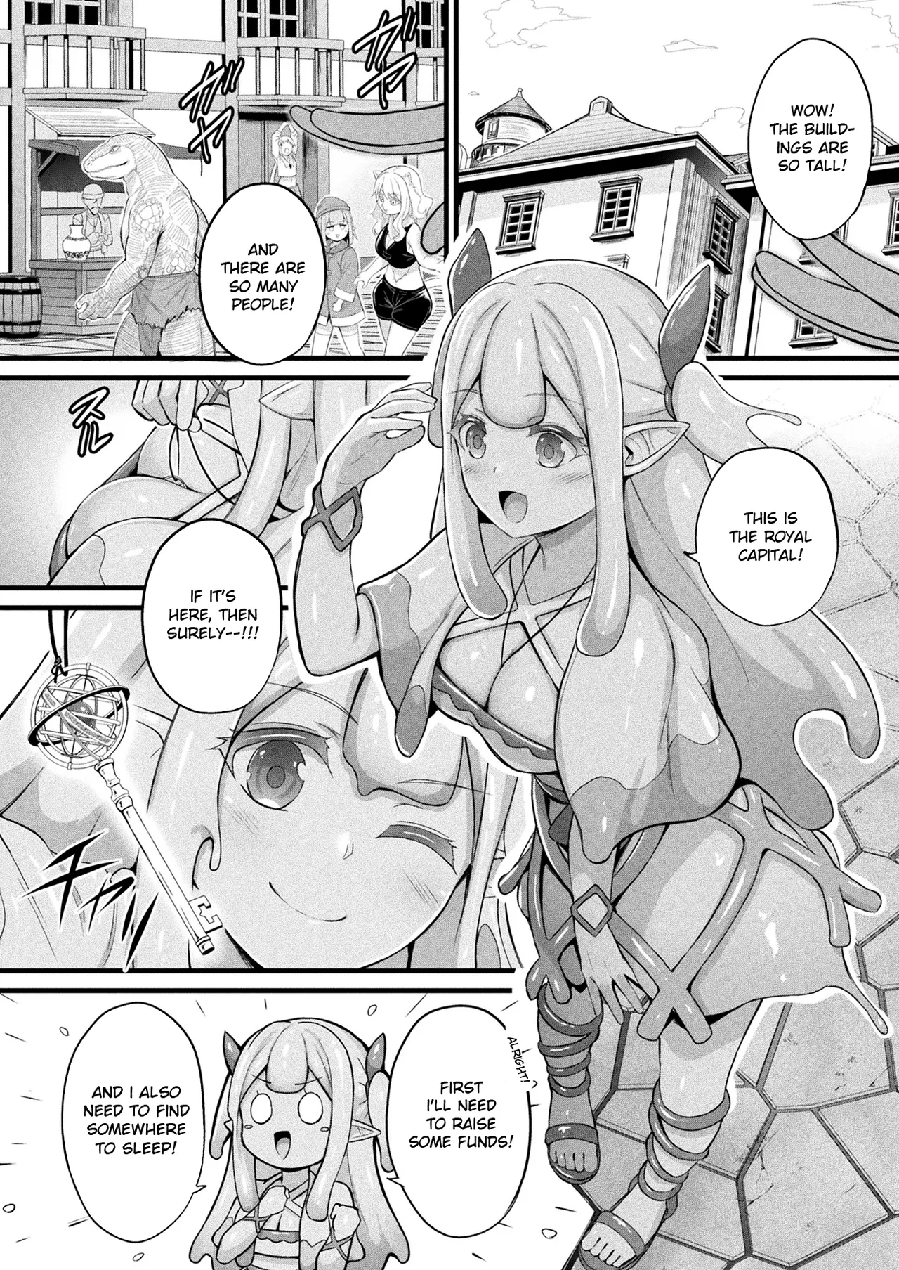 [Naitou Kirara]Slime Musume Meruru no Ecchi na Oshigoto Ch. 1 | Slime Girl Meruru's Sexy Job - Episode 1(COMIC Unreal 2025-04 Vol. 114) [English] [Digital] Page 2