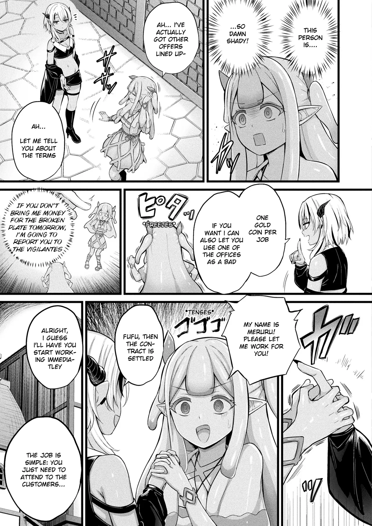[Naitou Kirara]Slime Musume Meruru no Ecchi na Oshigoto Ch. 1 | Slime Girl Meruru's Sexy Job - Episode 1(COMIC Unreal 2025-04 Vol. 114) [English] [Digital] Page 5