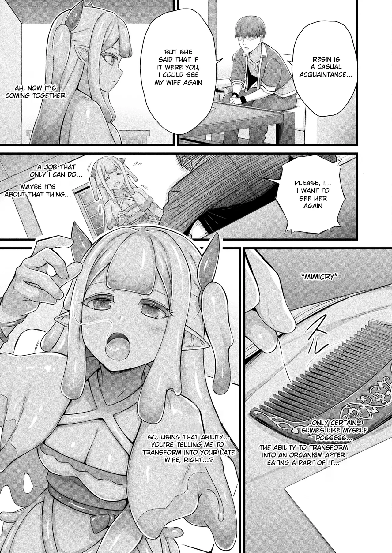 [Naitou Kirara]Slime Musume Meruru no Ecchi na Oshigoto Ch. 1 | Slime Girl Meruru's Sexy Job - Episode 1(COMIC Unreal 2025-04 Vol. 114) [English] [Digital] Page 7