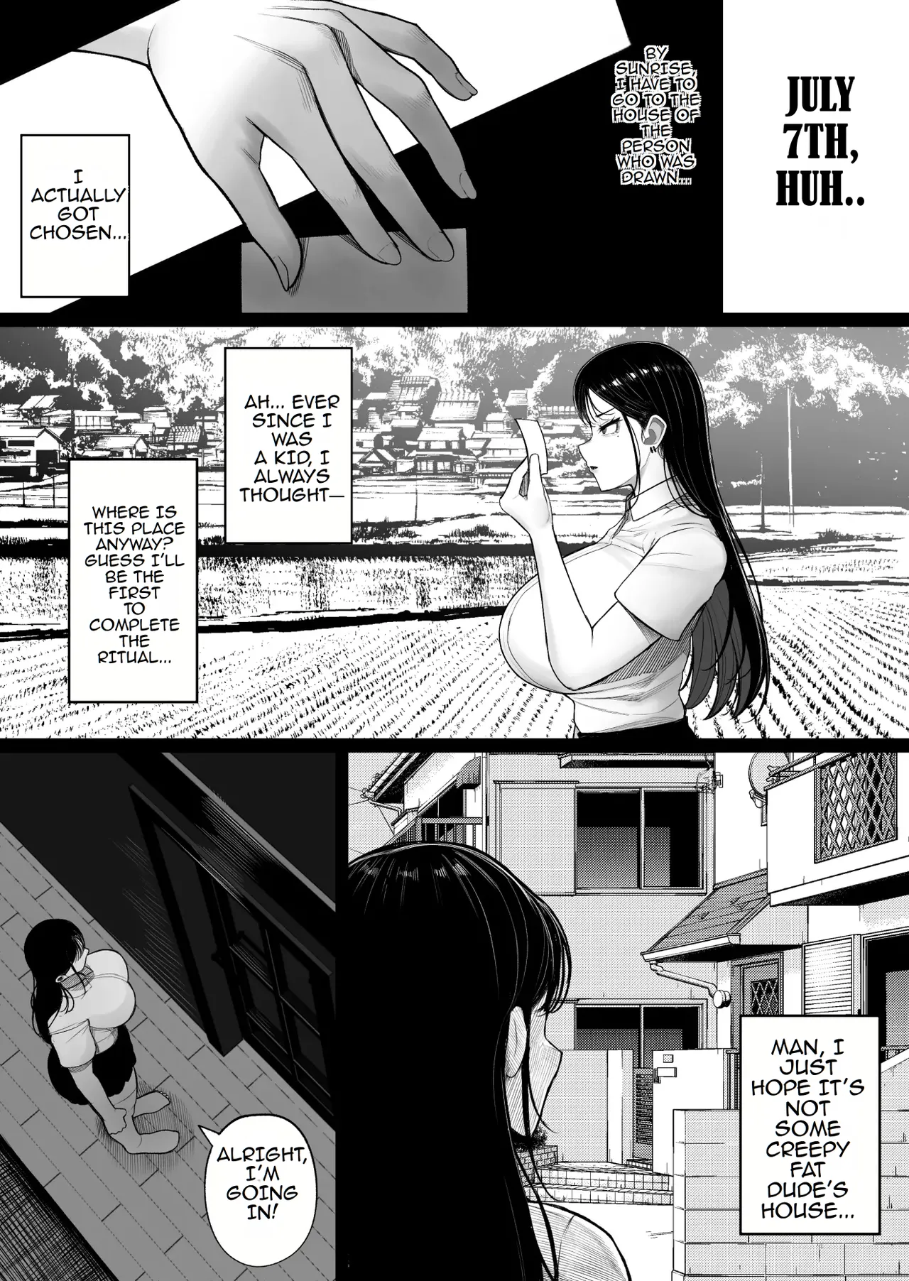 [Kurukuru]Mura no Kishuu de Bakunyuu Yankee to Yareta Hanashi | A Story About Fucking a Big-Titted Delinquent Because of Village Traditions[English] [TOMISCANS] Page 8