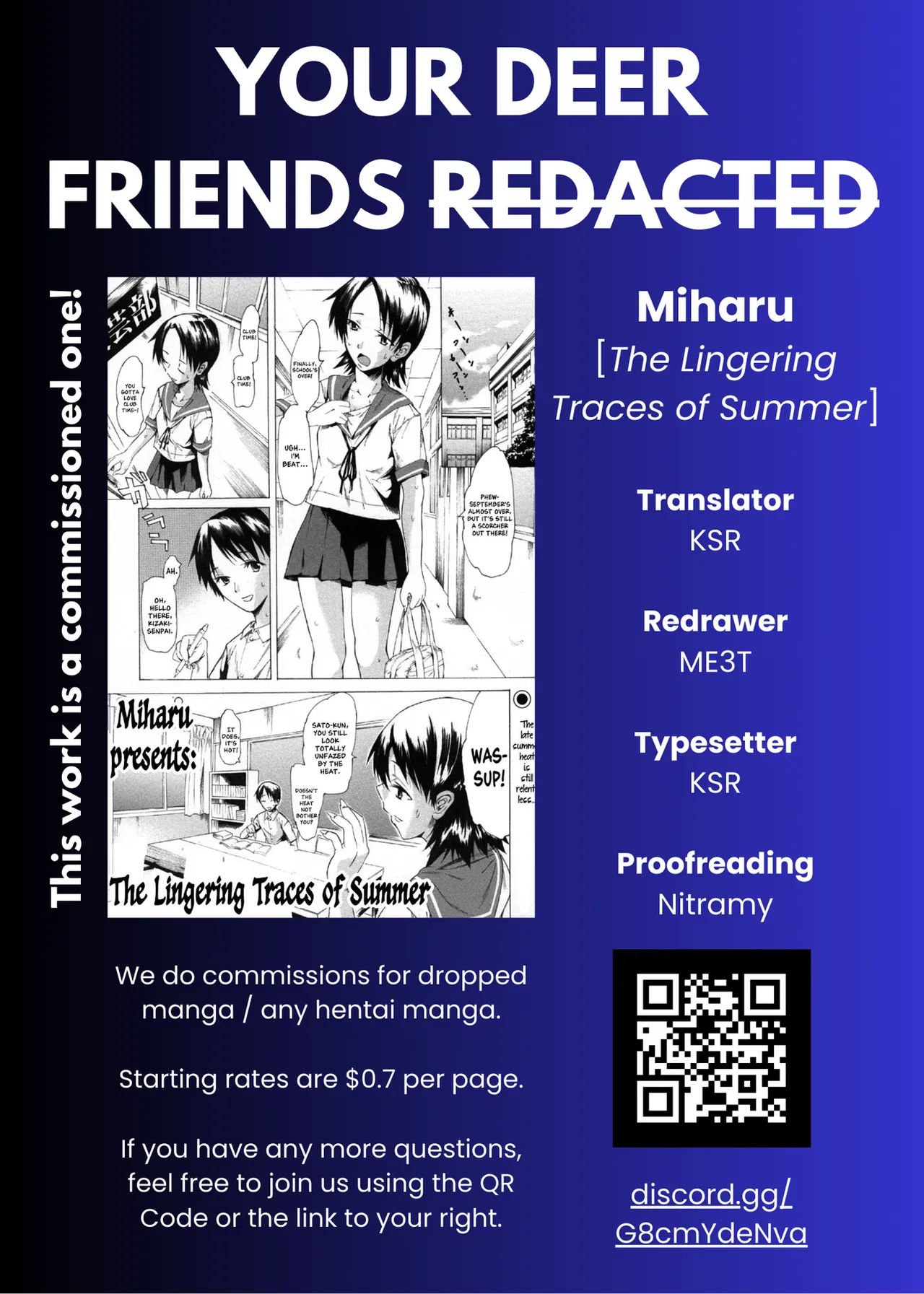 The Lingering Traces of Summer[Your Deer Friends REDACTED] Page 21