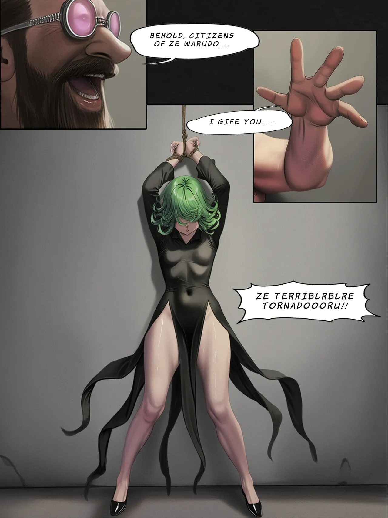 [Ongoing/WIP]Humanity's Last Broadcast - A Tatsumaki Doujin[FEFanatica/AI-Assisted] [AI Generated] Page 10