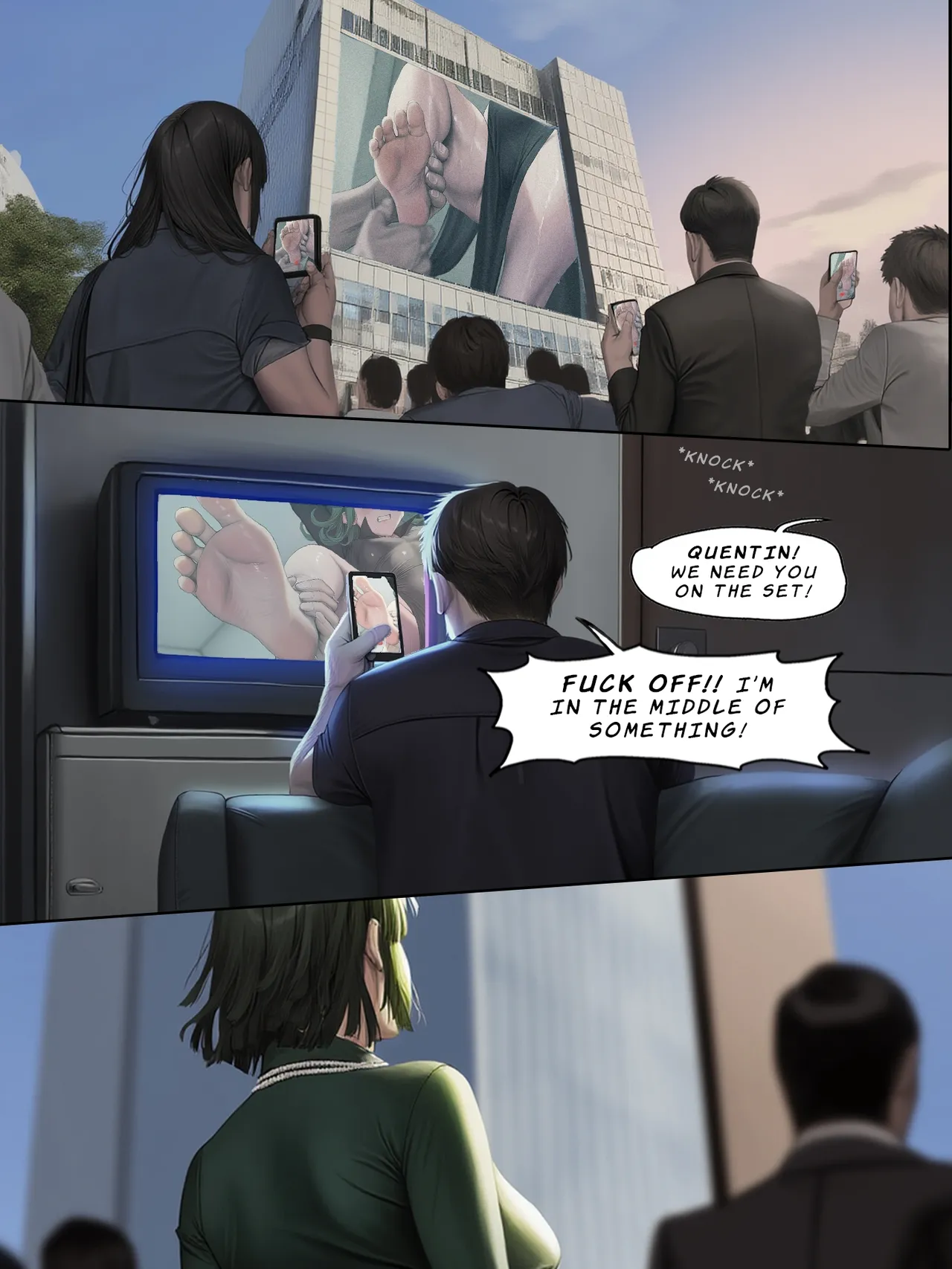 [Ongoing/WIP]Humanity's Last Broadcast - A Tatsumaki Doujin[FEFanatica/AI-Assisted] [AI Generated] Page 25