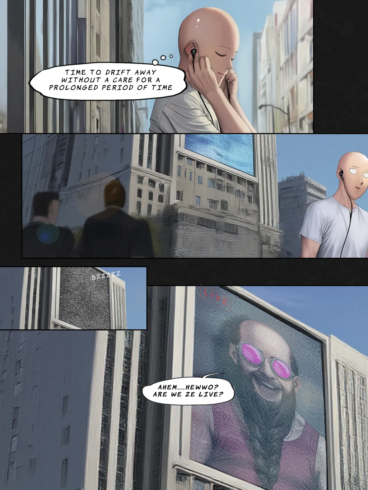 [Ongoing/WIP]Humanity's Last Broadcast - A Tatsumaki Doujin[FEFanatica/AI-Assisted] [AI Generated] Page 8