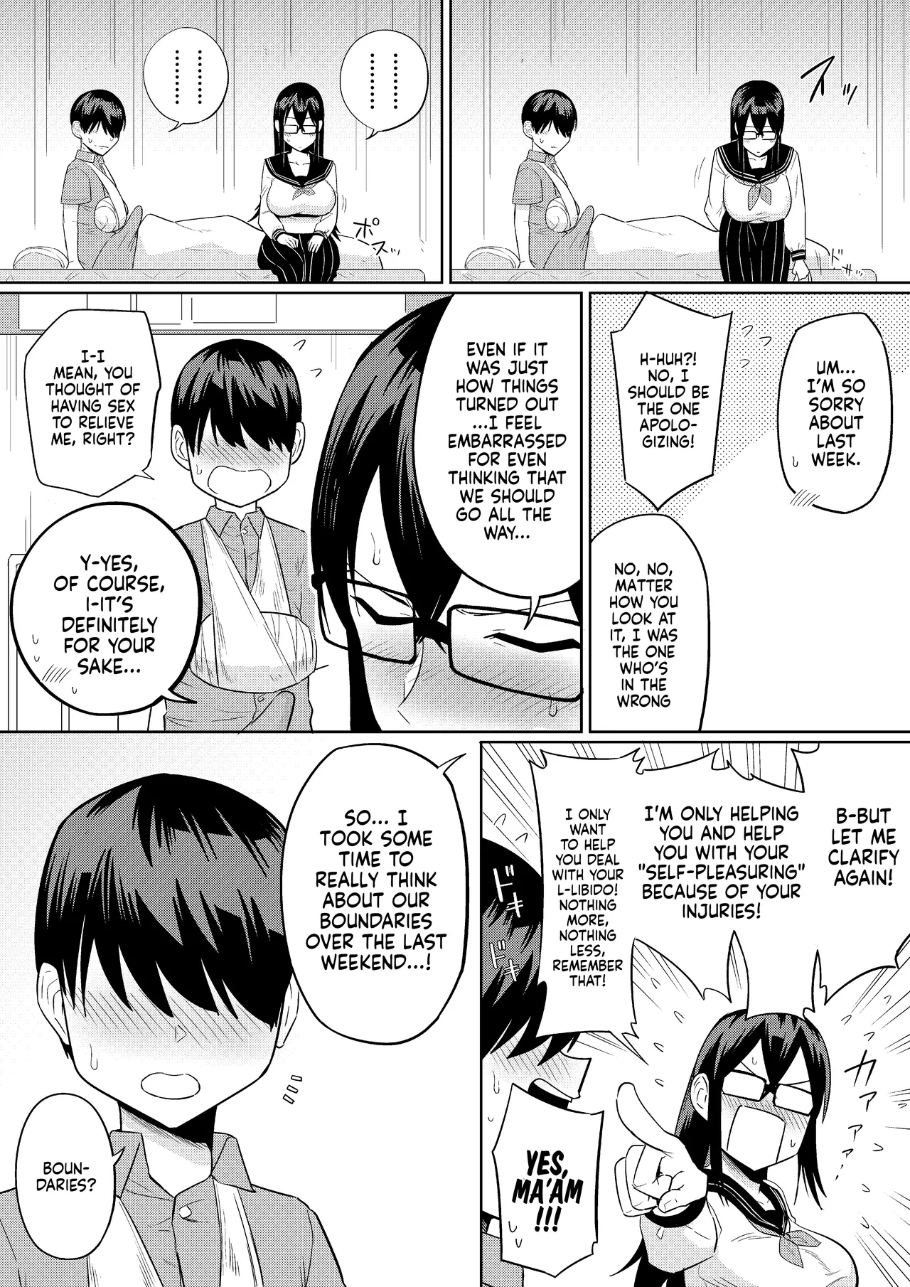 [Makosho]Sewayaki na Kyonyuu Gakkyuu Iinchou Sono 1-13 | The Kind and Caring Busty Class Rep Ch.1-13[English] [NudeSalad] (Ongoing) Page 44