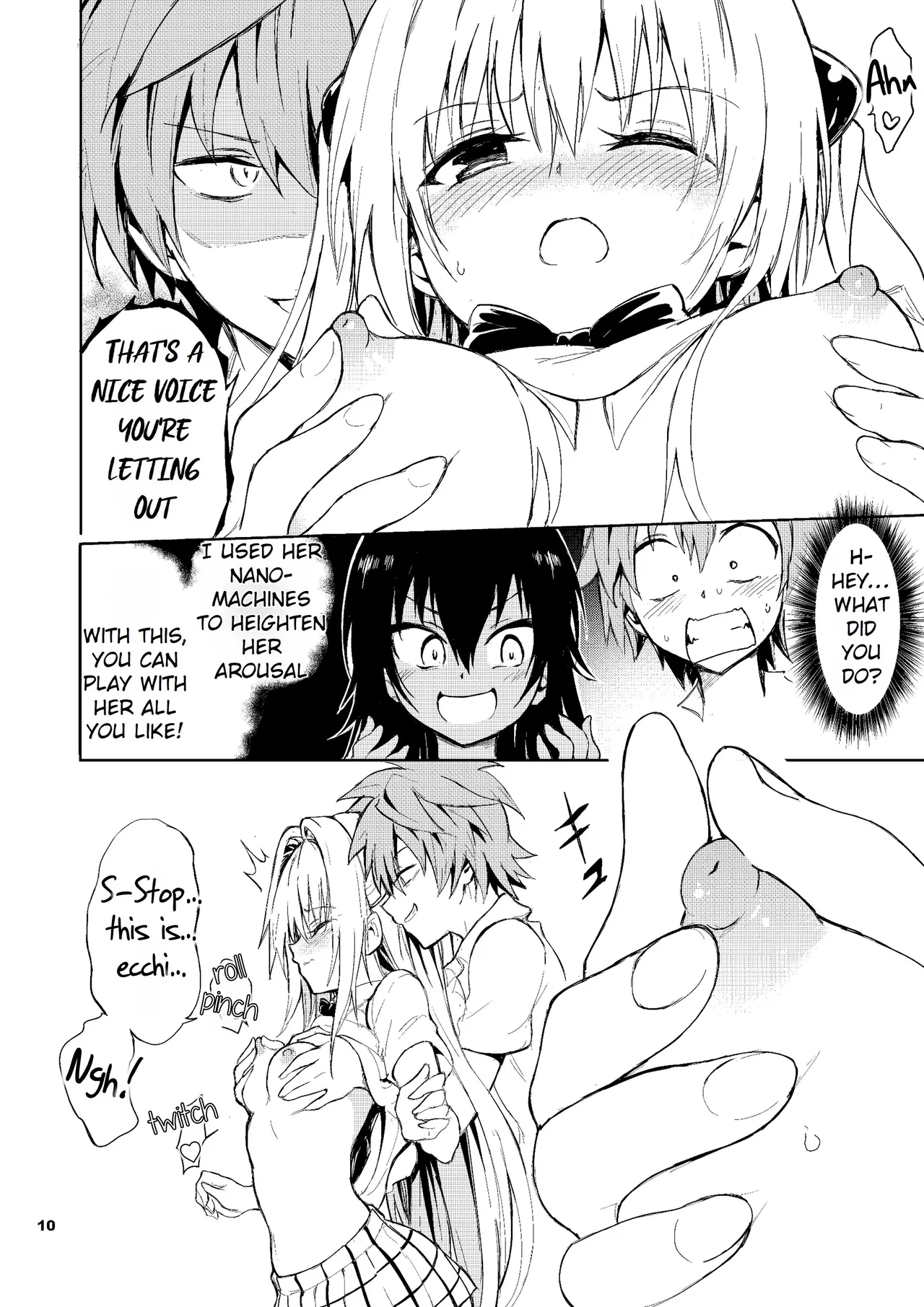 [Kyockchokyock (Kyockcho)]Ecchii no wa Kirai desu ka? | Do You Hate Ecchi?(To LOVE-Ru) [English] [Rei Scans] [Digital] Page 10