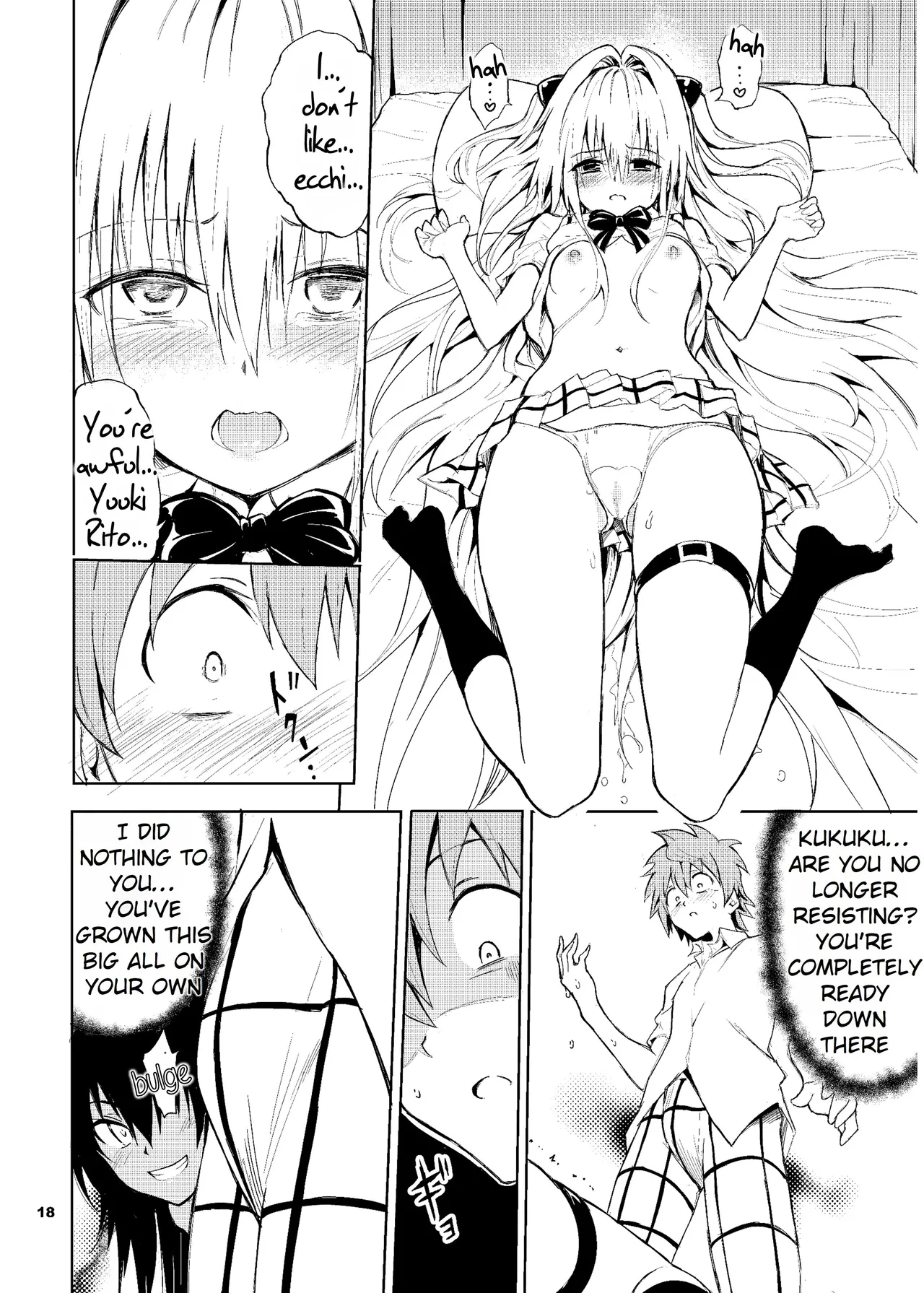 [Kyockchokyock (Kyockcho)]Ecchii no wa Kirai desu ka? | Do You Hate Ecchi?(To LOVE-Ru) [English] [Rei Scans] [Digital] Page 18