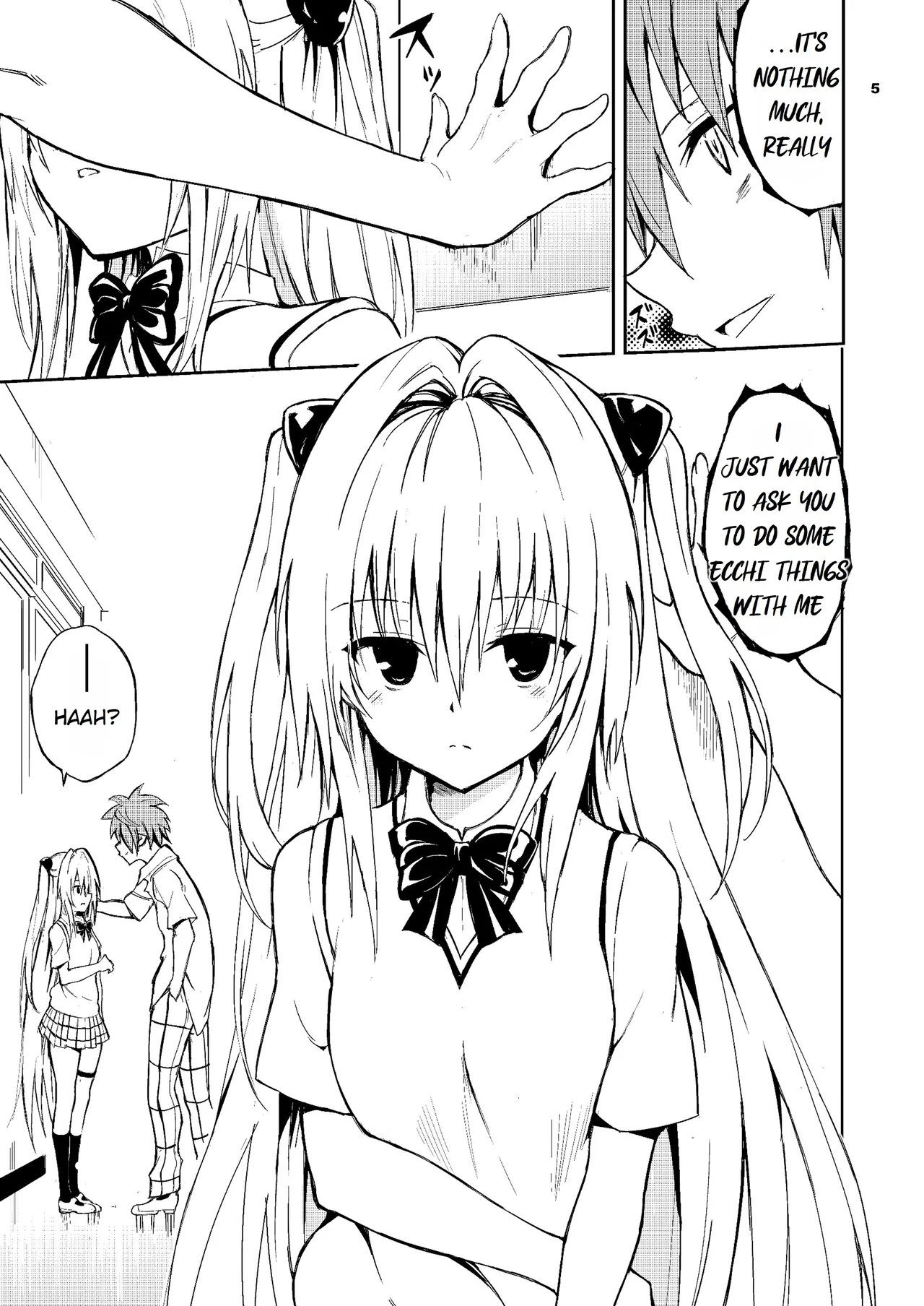 [Kyockchokyock (Kyockcho)]Ecchii no wa Kirai desu ka? | Do You Hate Ecchi?(To LOVE-Ru) [English] [Rei Scans] [Digital] Page 5