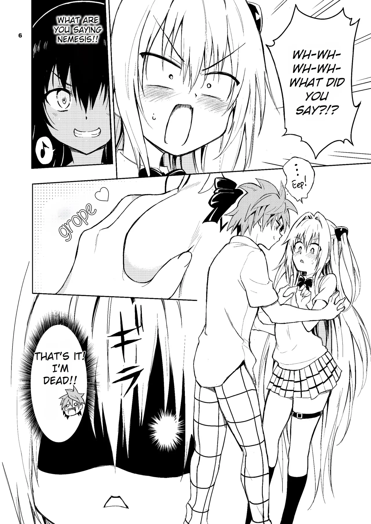 [Kyockchokyock (Kyockcho)]Ecchii no wa Kirai desu ka? | Do You Hate Ecchi?(To LOVE-Ru) [English] [Rei Scans] [Digital] Page 6