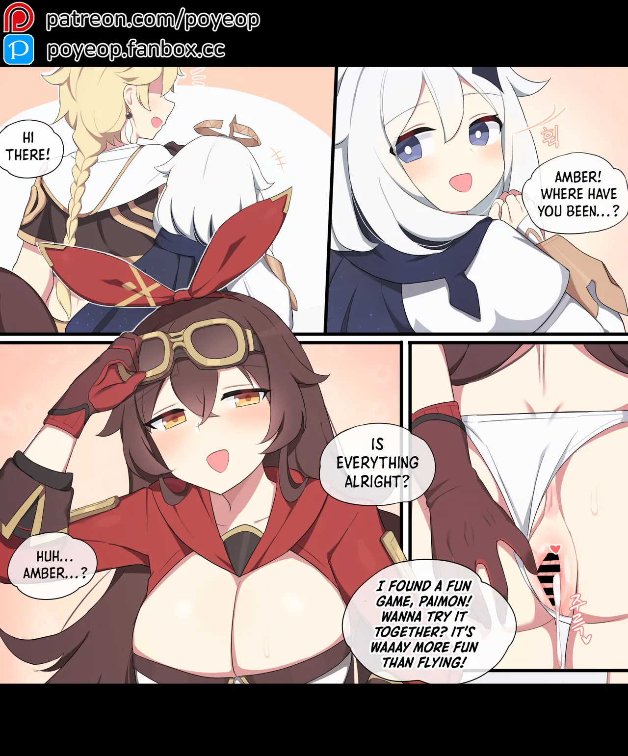 [Poyeop]Amber(Genshin Impact) [English] [Shiro Translation] Page 8
