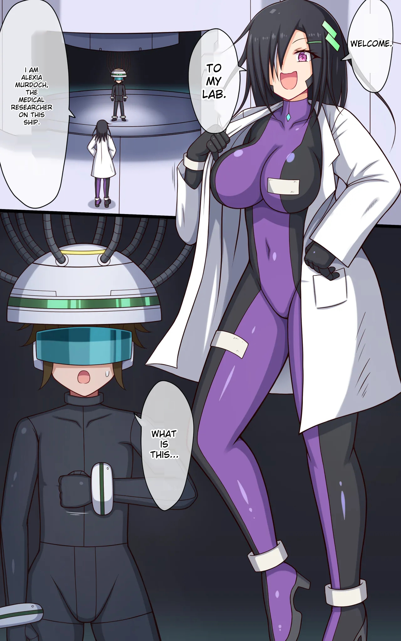 [Parity Nyuu]Kusuguri Robo-kan Kusuguri Jikkenshitsu de Haran no Ichinichi Hen | An eventful day at the tickling robot lab[English] Page 4