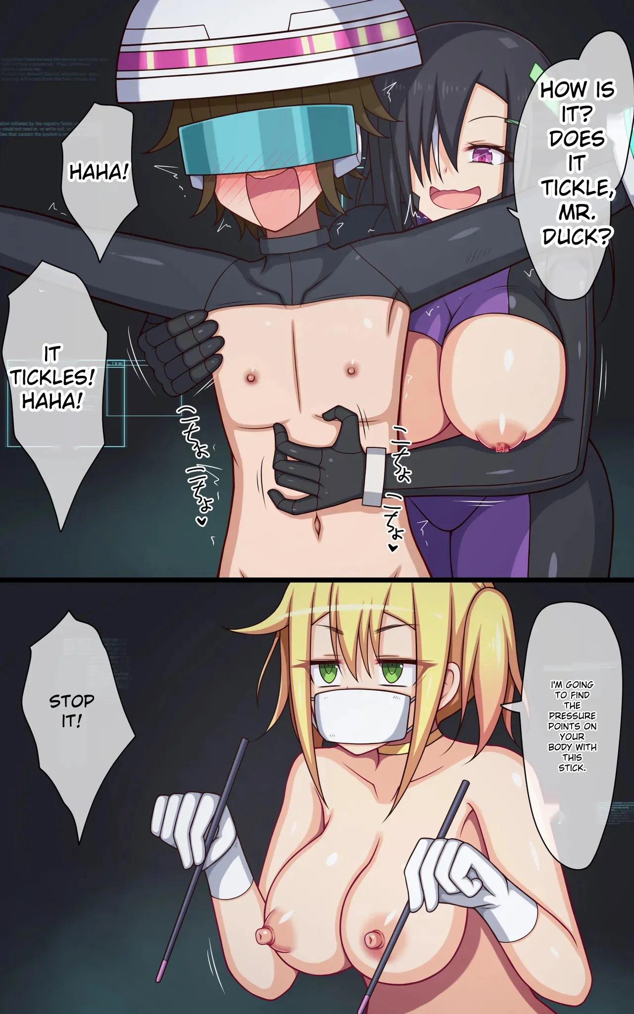 [Parity Nyuu]Kusuguri Robo-kan Kusuguri Jikkenshitsu de Haran no Ichinichi Hen | An eventful day at the tickling robot lab[English] Page 8