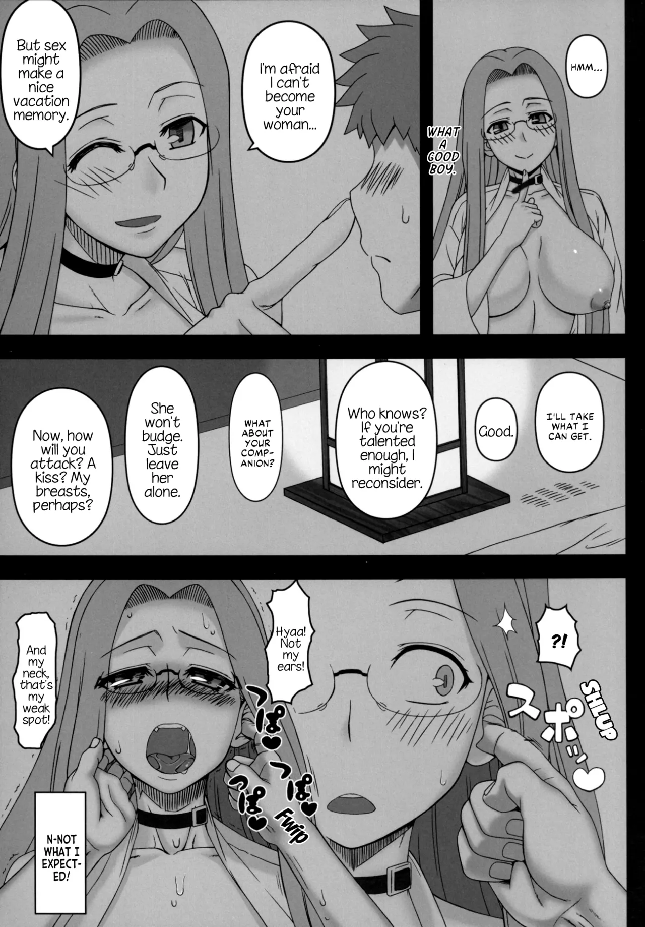 (C88) [Gachinko Shobou (Kobanya Koban)]Rider-san ni Yobai wo Onegai Saremashita. (Zenpen) | Rider-san Invited Me Over at Night(Part 1) (Fate/stay night) [English] [EHCOVE] Page 10