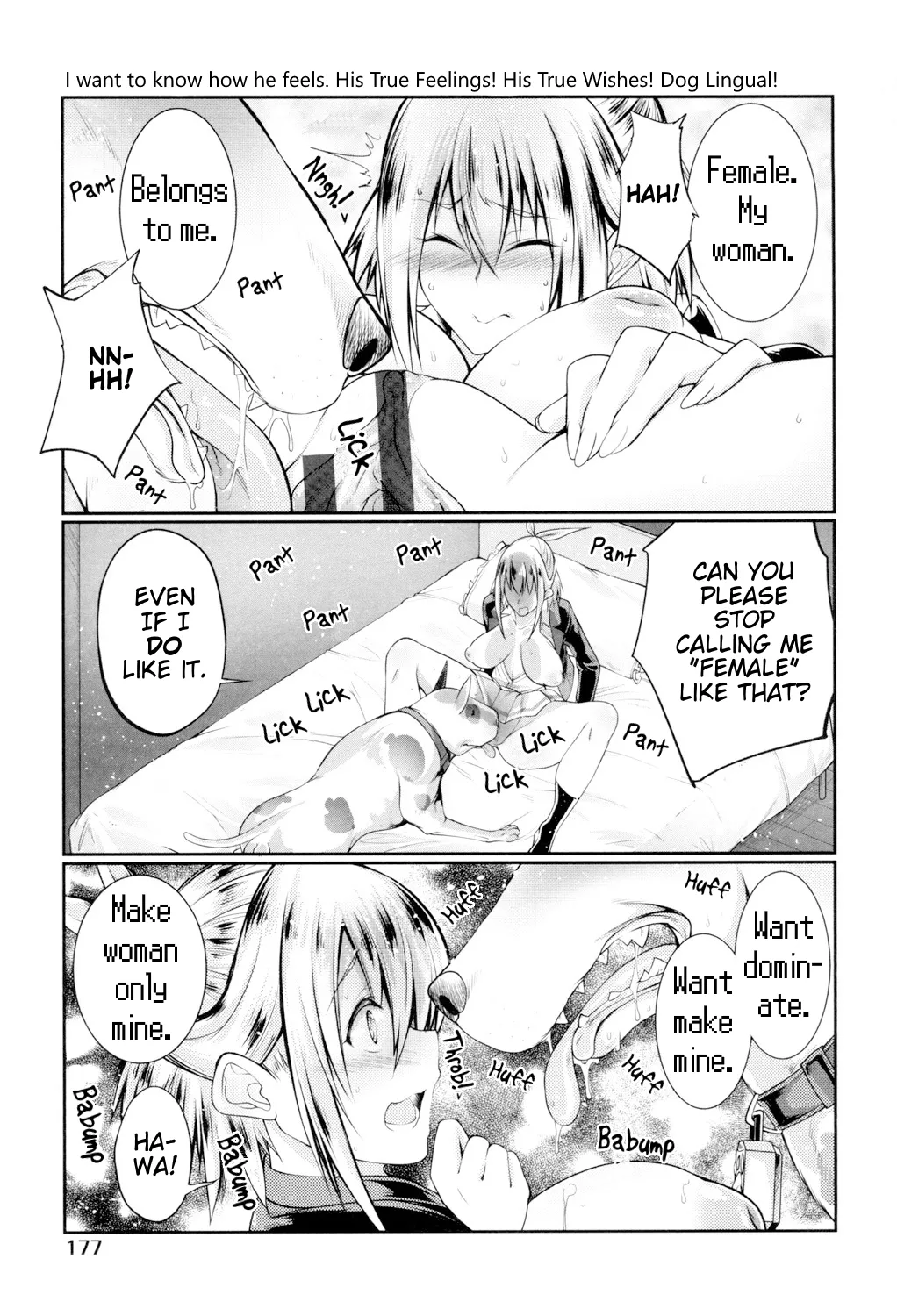 [Tenzen Miyabi]Kimochi ga Shiritai Honki! Honne! Inulingual! | I Want to Know How He Feels. His True Feelings! His True Wishes! Dog Lingual!(Juukan Koimonogatari) [English] [EHCOVE] Page 9
