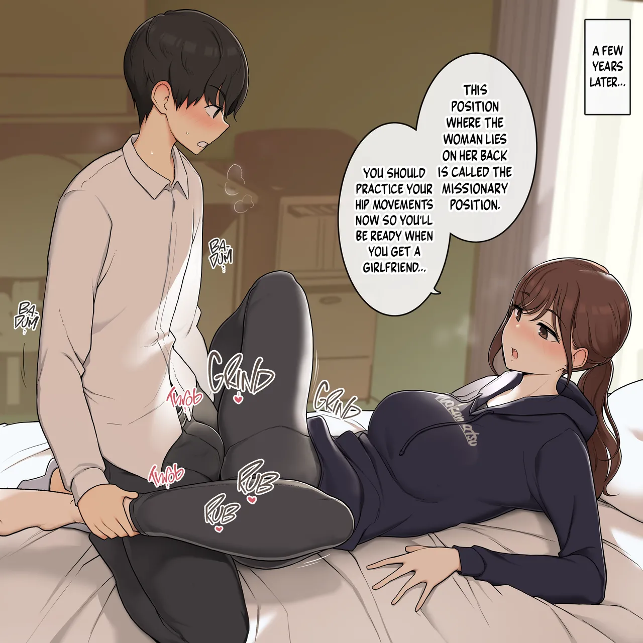 [Wakamatsu]Kozukuri no Shikata o Dankai-teki ni Oshiete Kureru Onee-san | An Onee-san Who Teaches Me Step by Step How to Make a Baby[English] Page 3