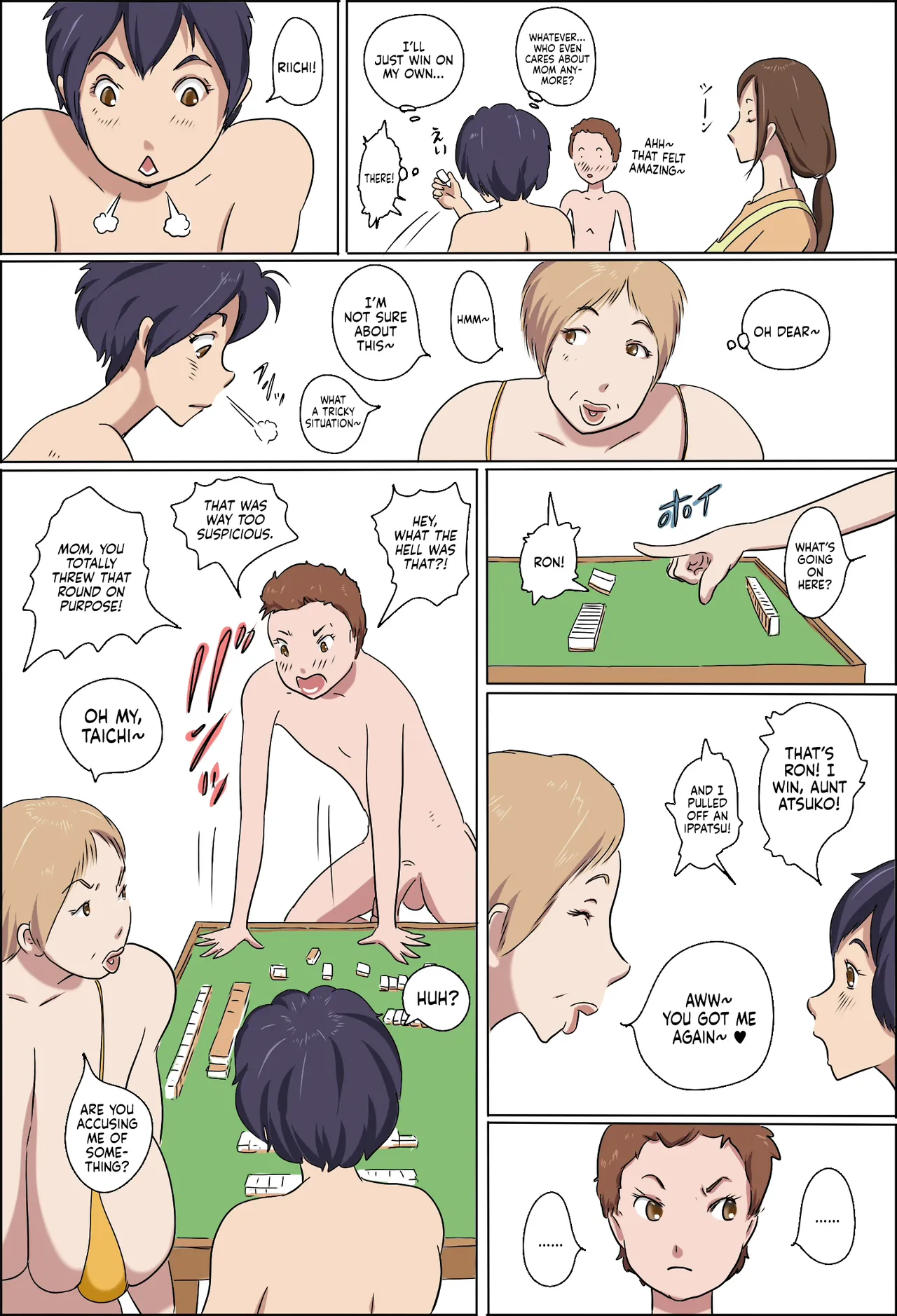 [Zenmai Kourogi]Kazoku Taikou Mahjan Taikai | Mahjong Showdown[English] [Sonarin迫] Page 12