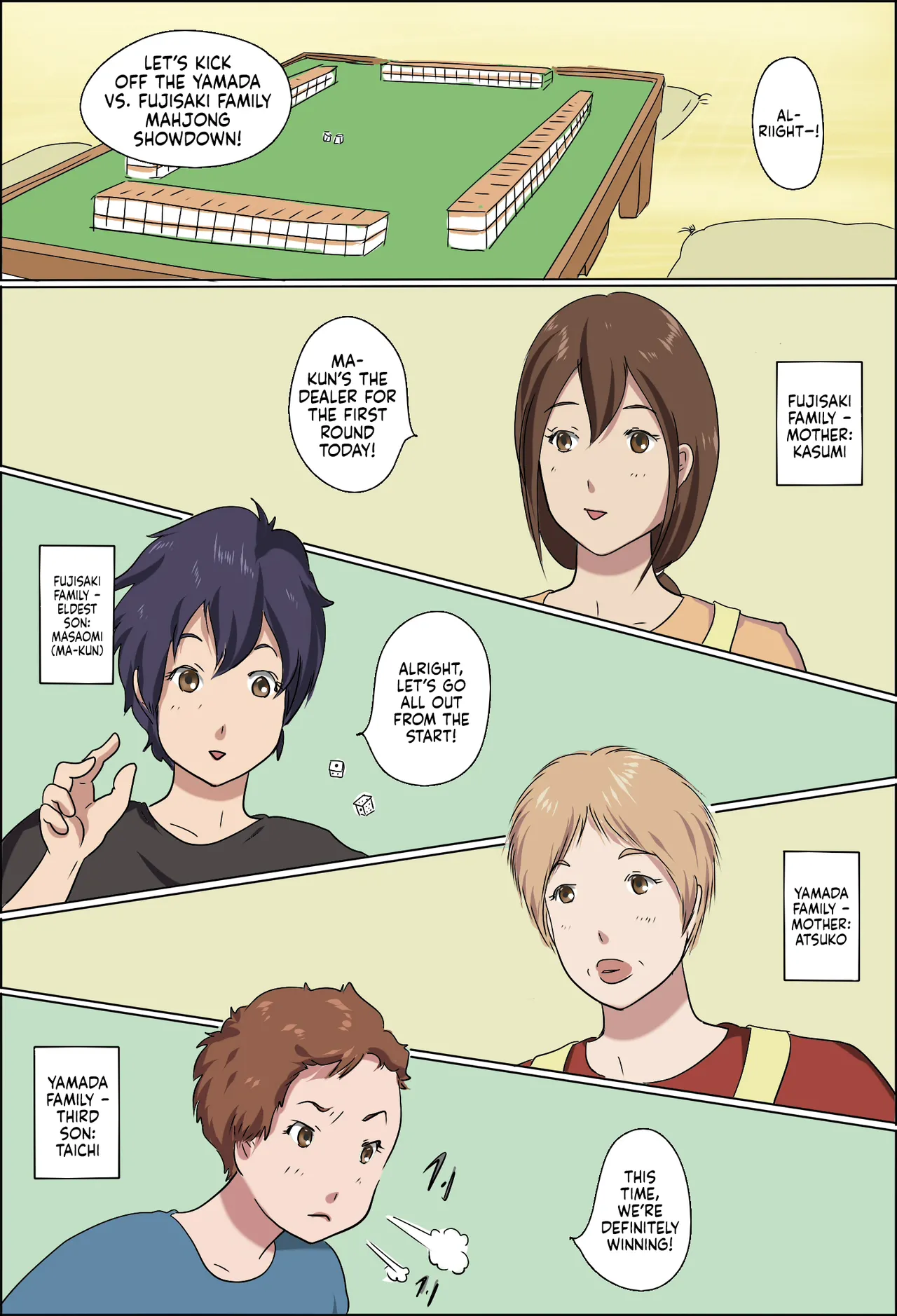 [Zenmai Kourogi]Kazoku Taikou Mahjan Taikai | Mahjong Showdown[English] [Sonarin迫] Page 2