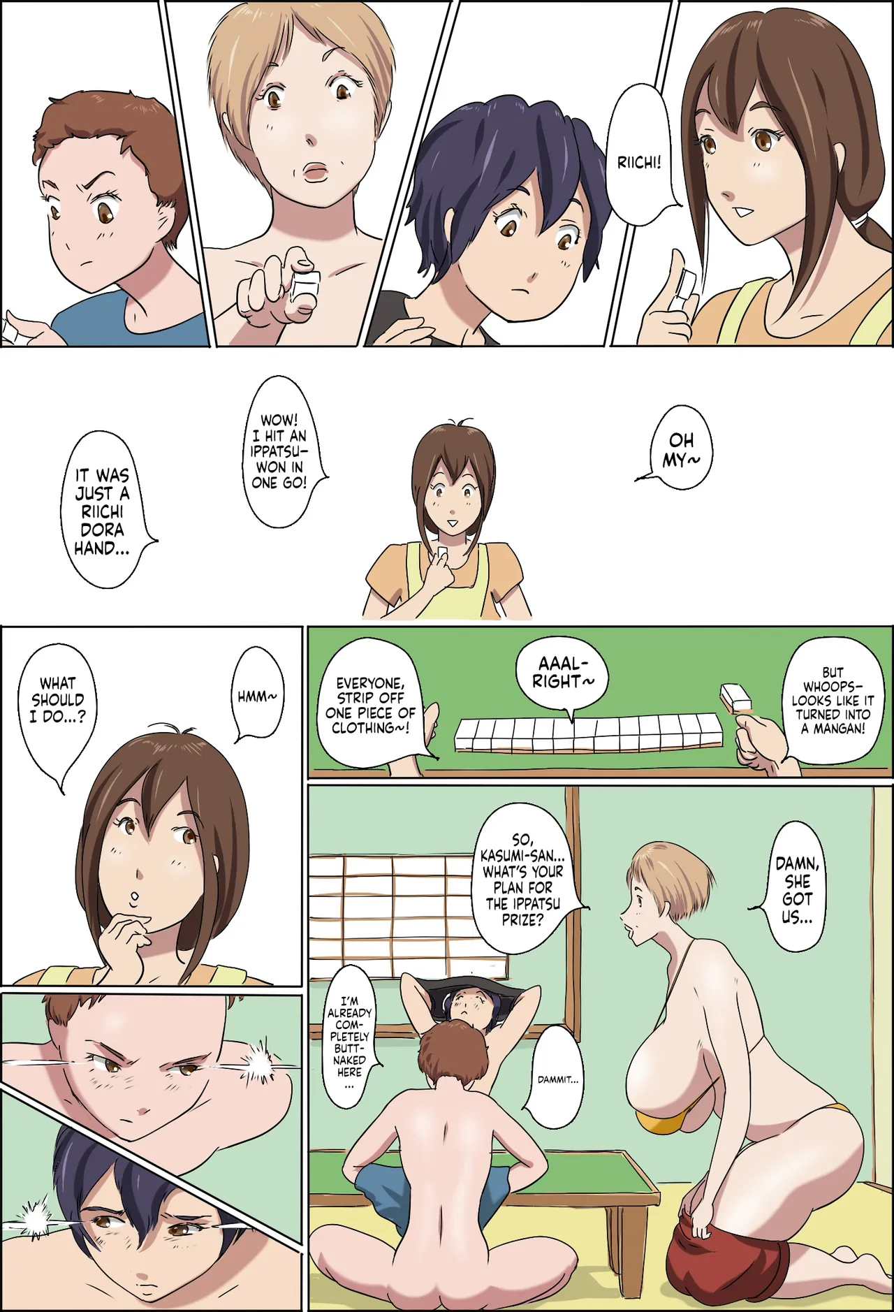 [Zenmai Kourogi]Kazoku Taikou Mahjan Taikai | Mahjong Showdown[English] [Sonarin迫] Page 8