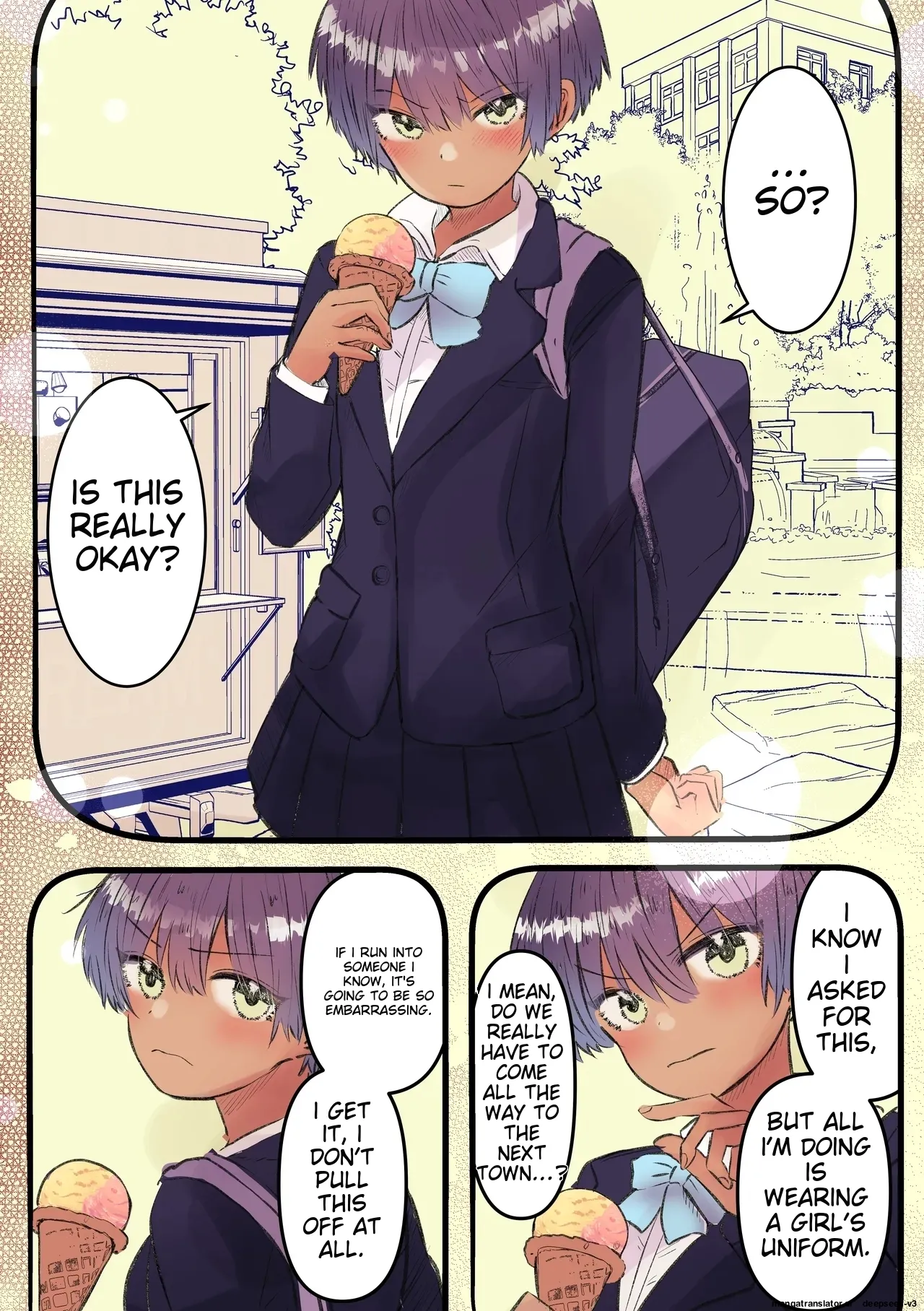 (AI Translation)[Marinemate]Boyish de Kyonyuu na Kanojo ga Mukashi no Otoko Tomodachi to Nomikai ni Itta Kiri Page 17
