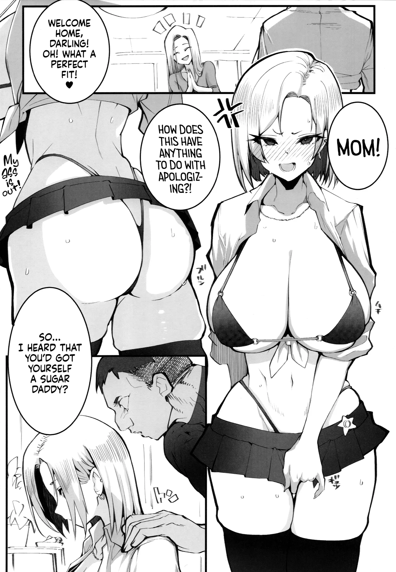 (C105) [Armadillo (Renji, Daiji)]Gal Oyako no Egui Kasegikata | Gyaru mother-daughter family business[English] [head empty] Page 3