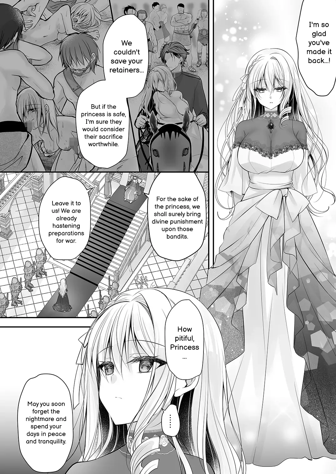[NANACAN (Nanaca Mai)]Isekai Rinkan 2 ~Kouki naru Hime Kishi ga Banzoku Chinpo ni Kussuru Wake ga!~ | Isekai Gangrape 2 ~There is No Way A Dignified Princess Knight Succumbs to The Barbarian's Dick~[English] [MTL] [Digital] Page 49