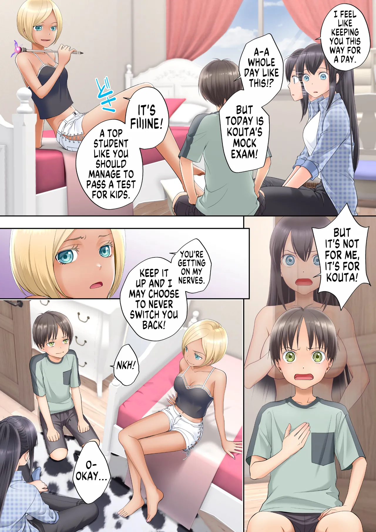 [Hairu Nukemichi (Siina Yuuki)]Boku Swap Ane ~Akogare no Onee-chan to Karada o Irekaerareteshimatta Boku~ | How I Switched Bodies With My Dear Onee-chan[English] [GTF] Page 7