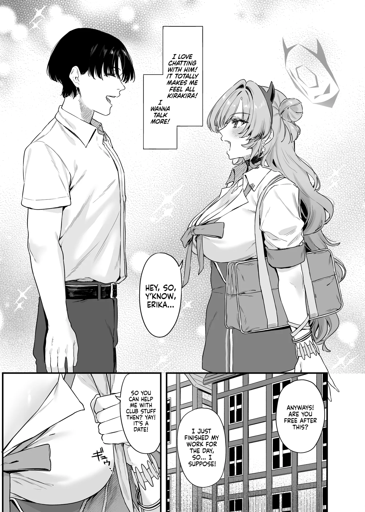 [12-banme no Seki (Agape)]Yozakura ni Ochite ー Falling for Kirara(Blue Archive) [English] [head empty] [Digital] Page 4