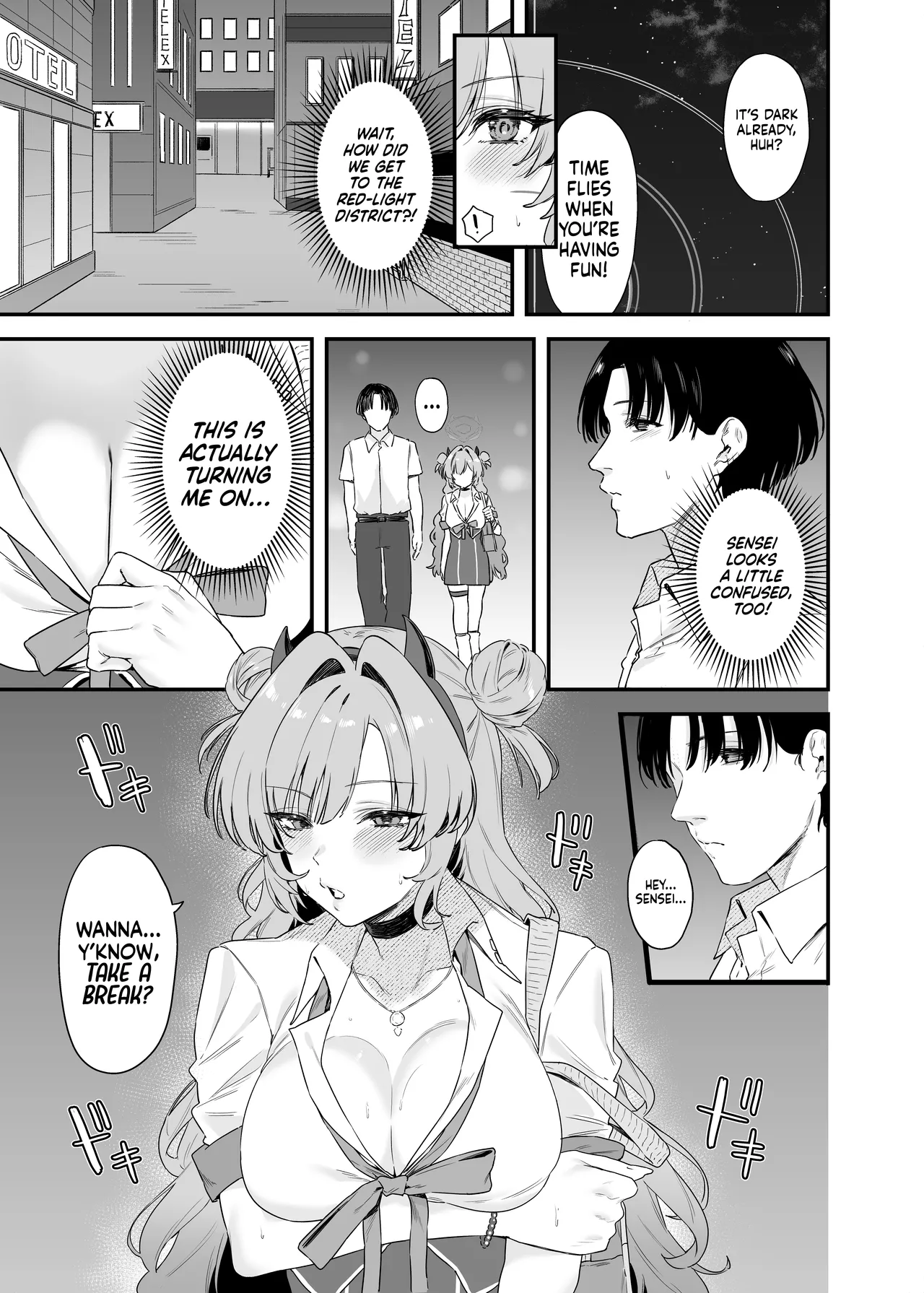 [12-banme no Seki (Agape)]Yozakura ni Ochite ー Falling for Kirara(Blue Archive) [English] [head empty] [Digital] Page 6