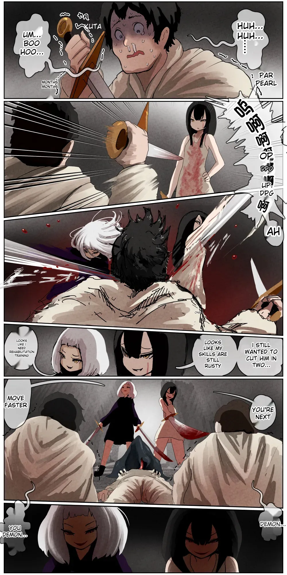[Kousoku Kenkyuujou (Kuroyama Yuu)]Haiboku Kenshi ~ The story of a woman who was defeated by a samurai Kenshi[Titi_k Chinese] Page 160