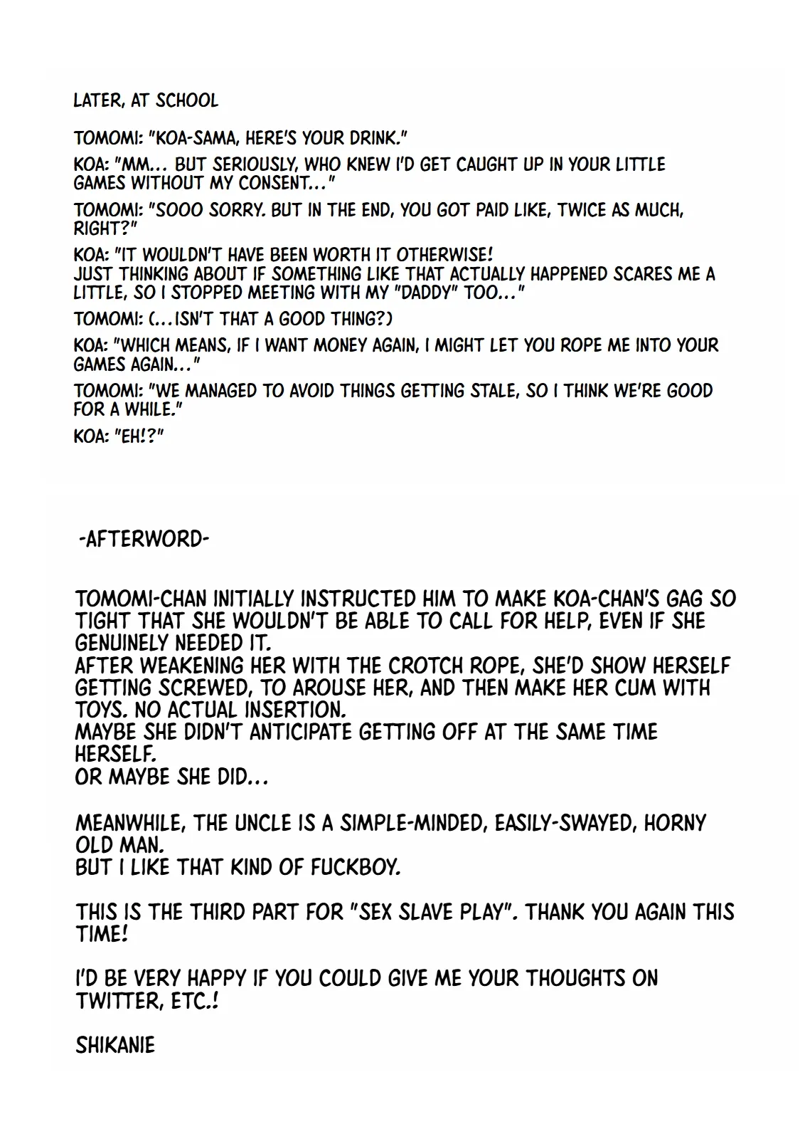 [Kanie-don (Kanie)]Seido Gokko 3 | Sex Slave Play 3[English] [Digital] Page 22