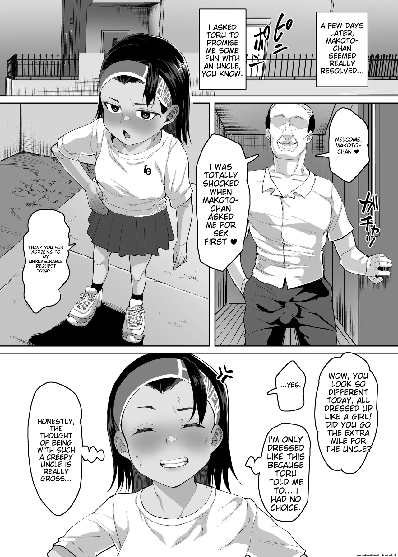 [Sayryu]Ikemen JC ni Anji o Kakete Karepi no Oji-san to Tanetsuke Koubi Suru Hanashi | A story about a cute junior high school girl being hypnotized and having sex with her boyfriend's uncle[English] [Digital] Page 12