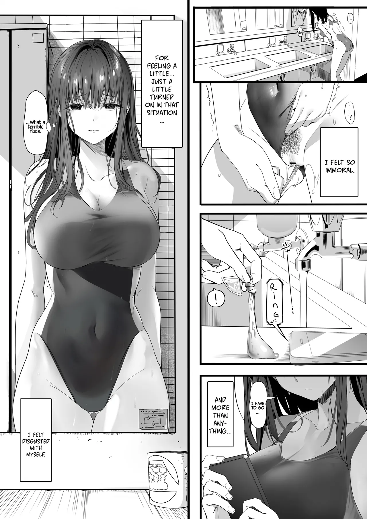 [Kansai Gyogyou Kyoudou Kumiai (Marushin)]Suieibu no Seisokei Osananajimi ga DQN ni Moteasobareru Ichibushijuu | The Whole Story of My Neat Childhood Friend in the Swimming Club Being Toyed With by a Dumbass[English] [Coffedrug] [Decensored] [Satansoft] [Digital] Page 36