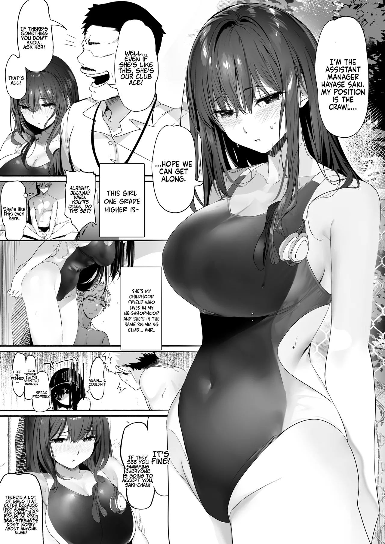 [Kansai Gyogyou Kyoudou Kumiai (Marushin)]Suieibu no Seisokei Osananajimi ga DQN ni Moteasobareru Ichibushijuu | The Whole Story of My Neat Childhood Friend in the Swimming Club Being Toyed With by a Dumbass[English] [Coffedrug] [Decensored] [Satansoft] [Digital] Page 5