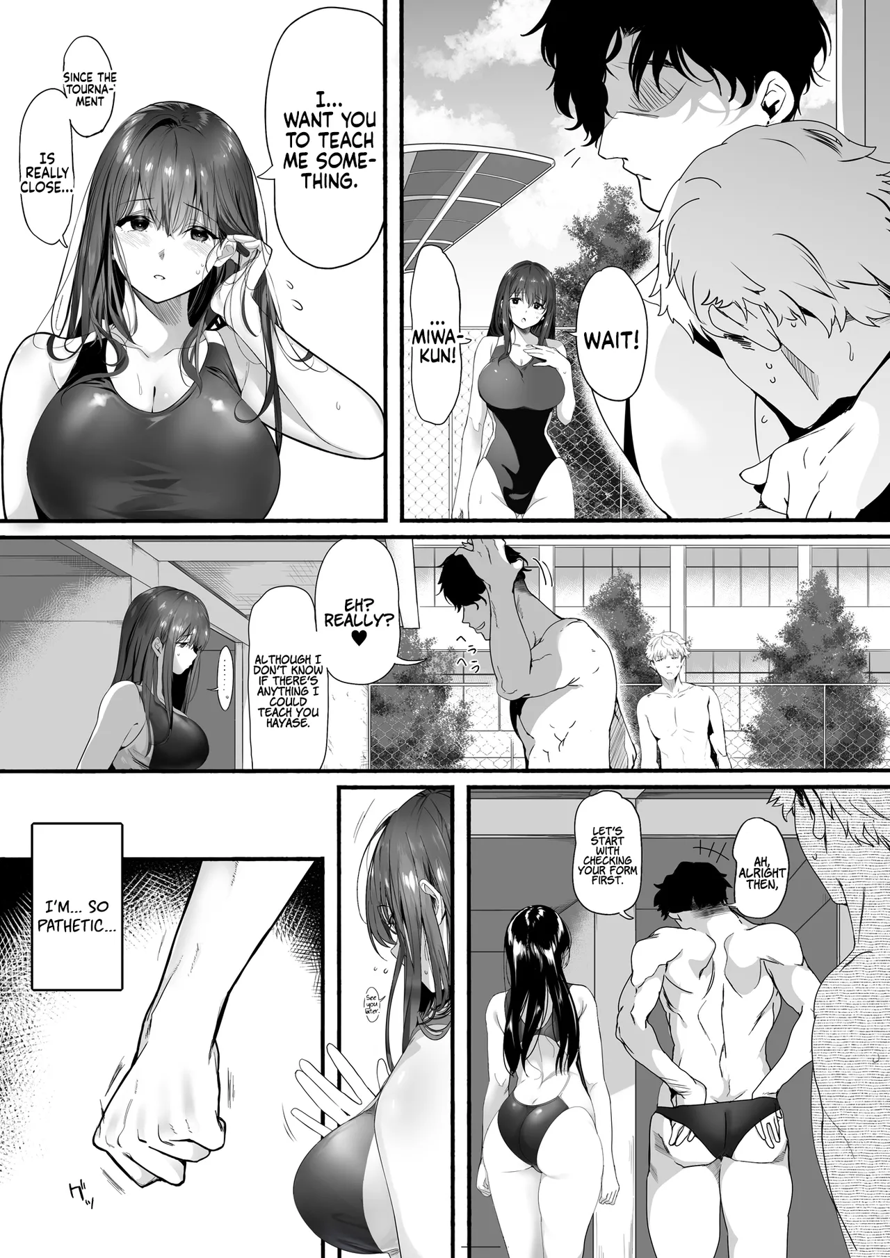 [Kansai Gyogyou Kyoudou Kumiai (Marushin)]Suieibu no Seisokei Osananajimi ga DQN ni Moteasobareru Ichibushijuu | The Whole Story of My Neat Childhood Friend in the Swimming Club Being Toyed With by a Dumbass[English] [Coffedrug] [Decensored] [Satansoft] [Digital] Page 8