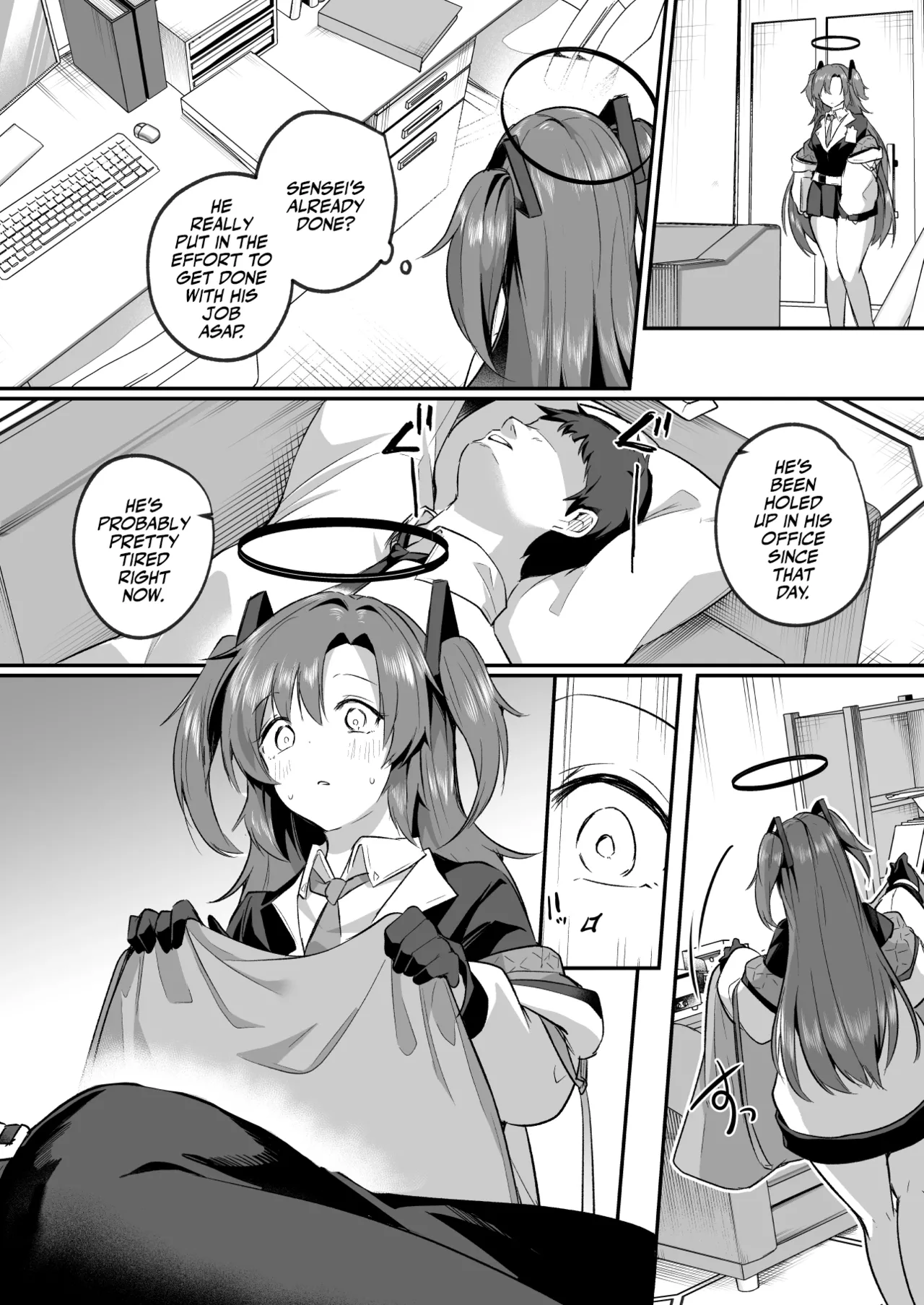 [Kuusou Monochrome (Abi)]Muramura ga Osamaranai Yuuka wa Sensei o Osotte Shimaimashita - Mura Mura Yuuka Teacher Sexually Assault(Blue Archive) [English] [Team Rabu2] [Digital] Page 12