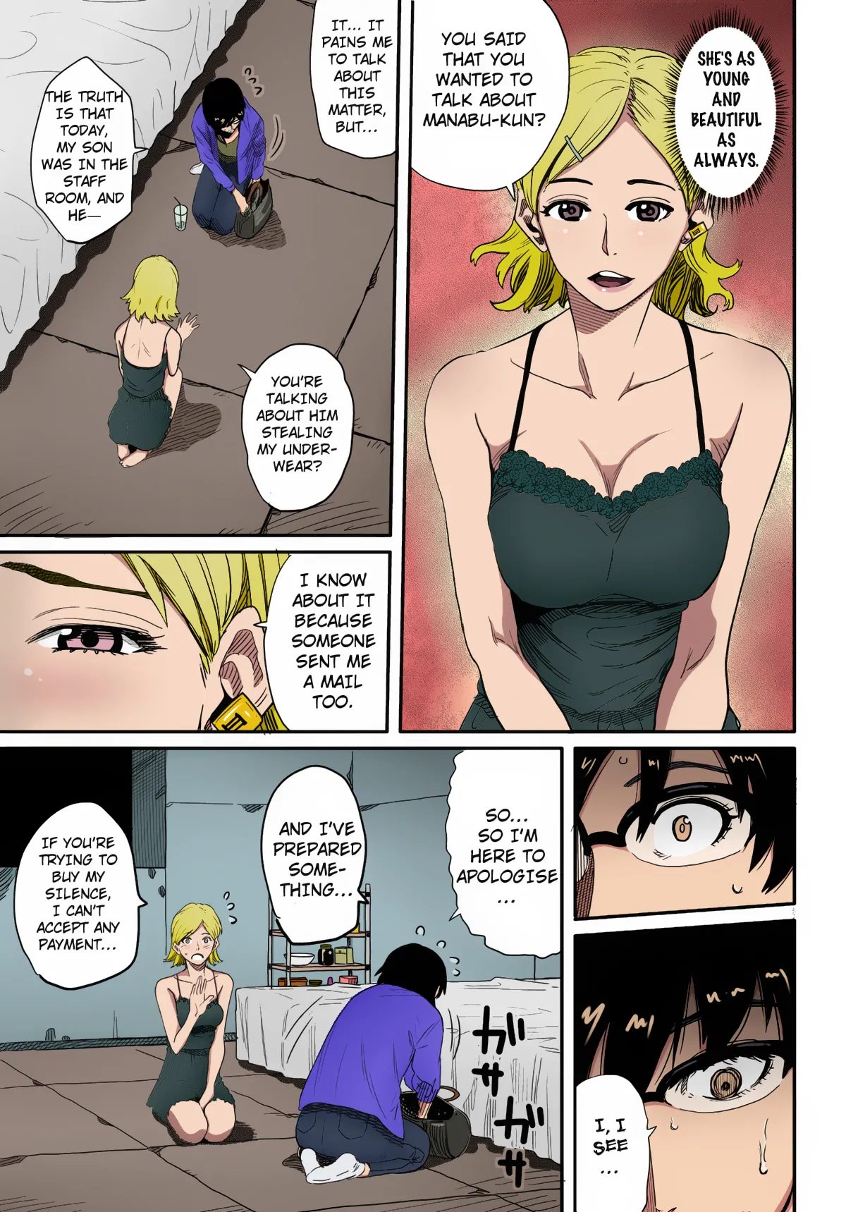 [Hana Hook]Hahaoya Shikkaku Elite Oyako no M Buta Netorare Tenraku Jinsei[English][Colorized][Erocolor](Ongoing) Page 25