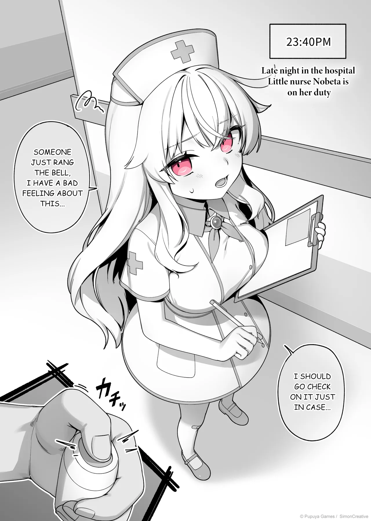 LIttle Witch Nobeta - Nurse Doujin - English Page 1