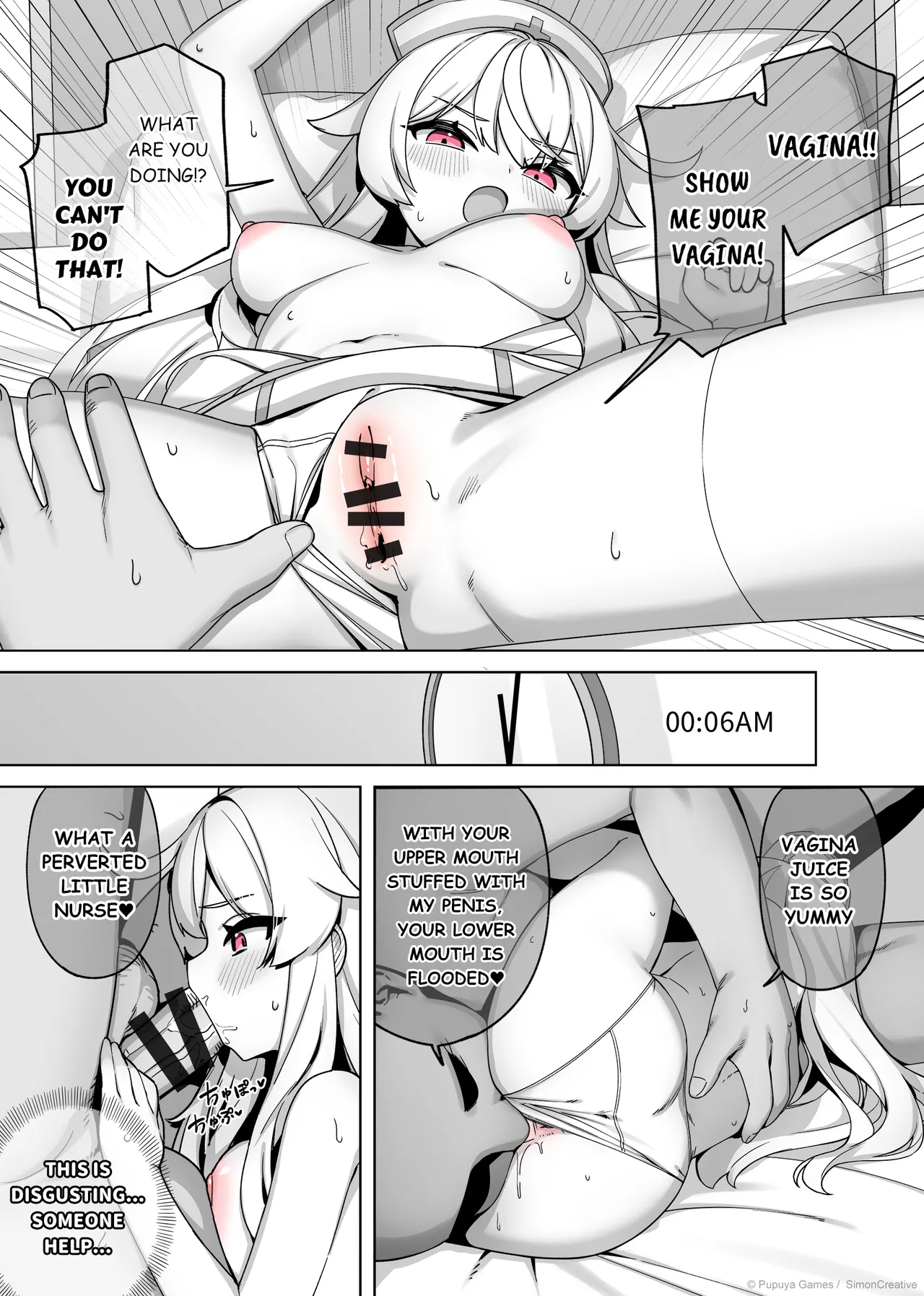 LIttle Witch Nobeta - Nurse Doujin - English Page 3