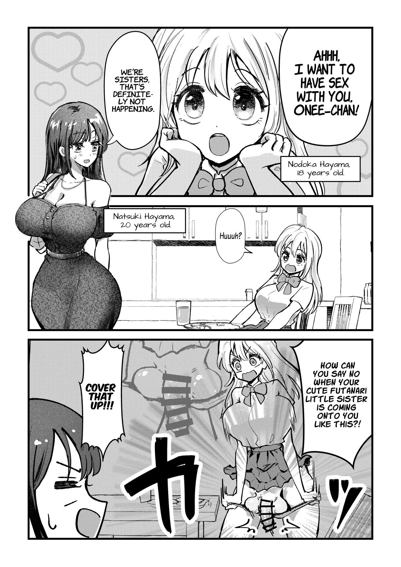 [Banibani (Bani)]Futanari Imouto ga Daisuki na Onee-chan o Suiminkan Suru Hanashi | A Story Where A Futanari Little Sister Rapes Her Sleeping Onee-chan[English] [Suzuki Marmalade] Page 2