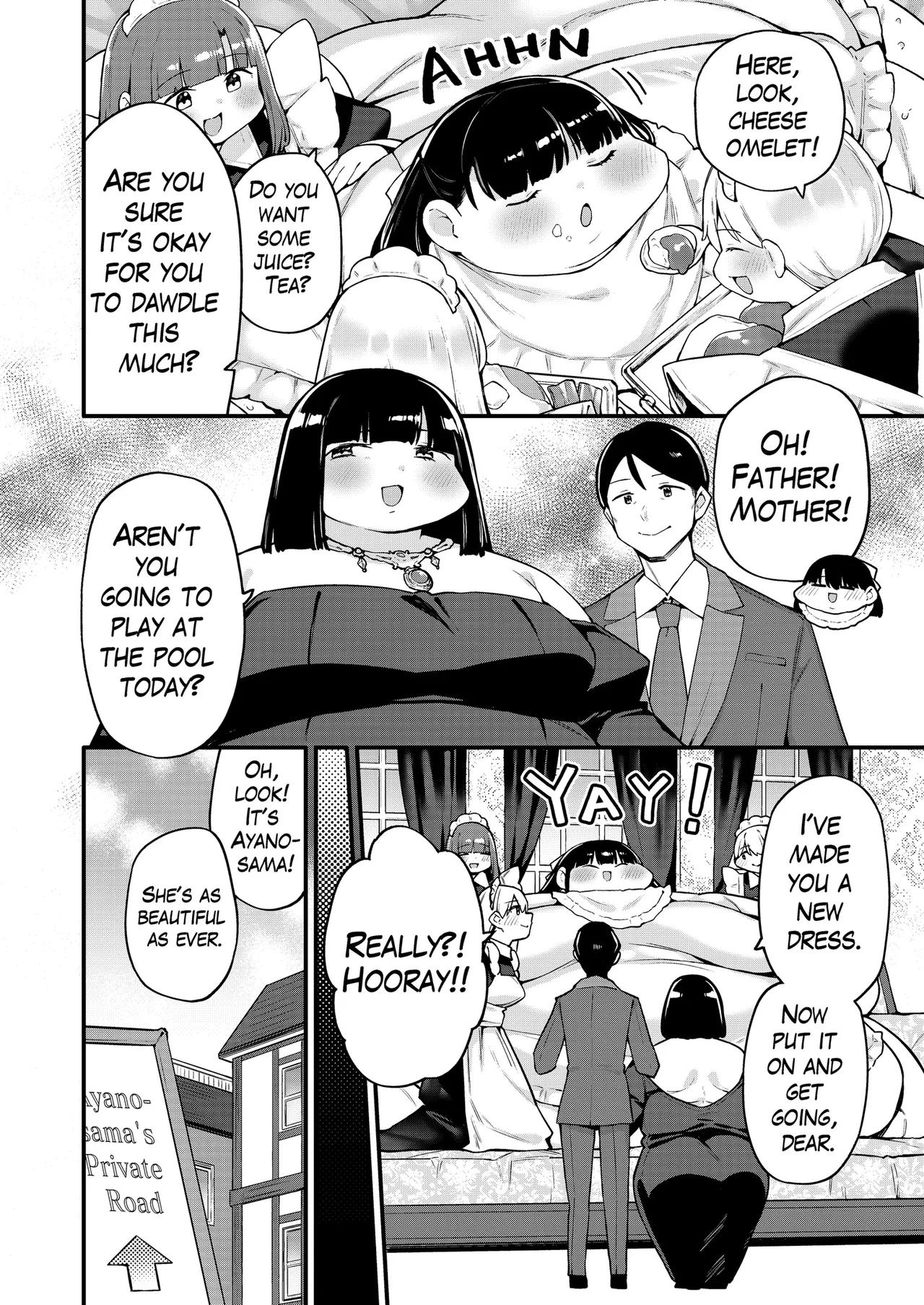 Ayano's Weight Gain Diary: Dream! Page 10
