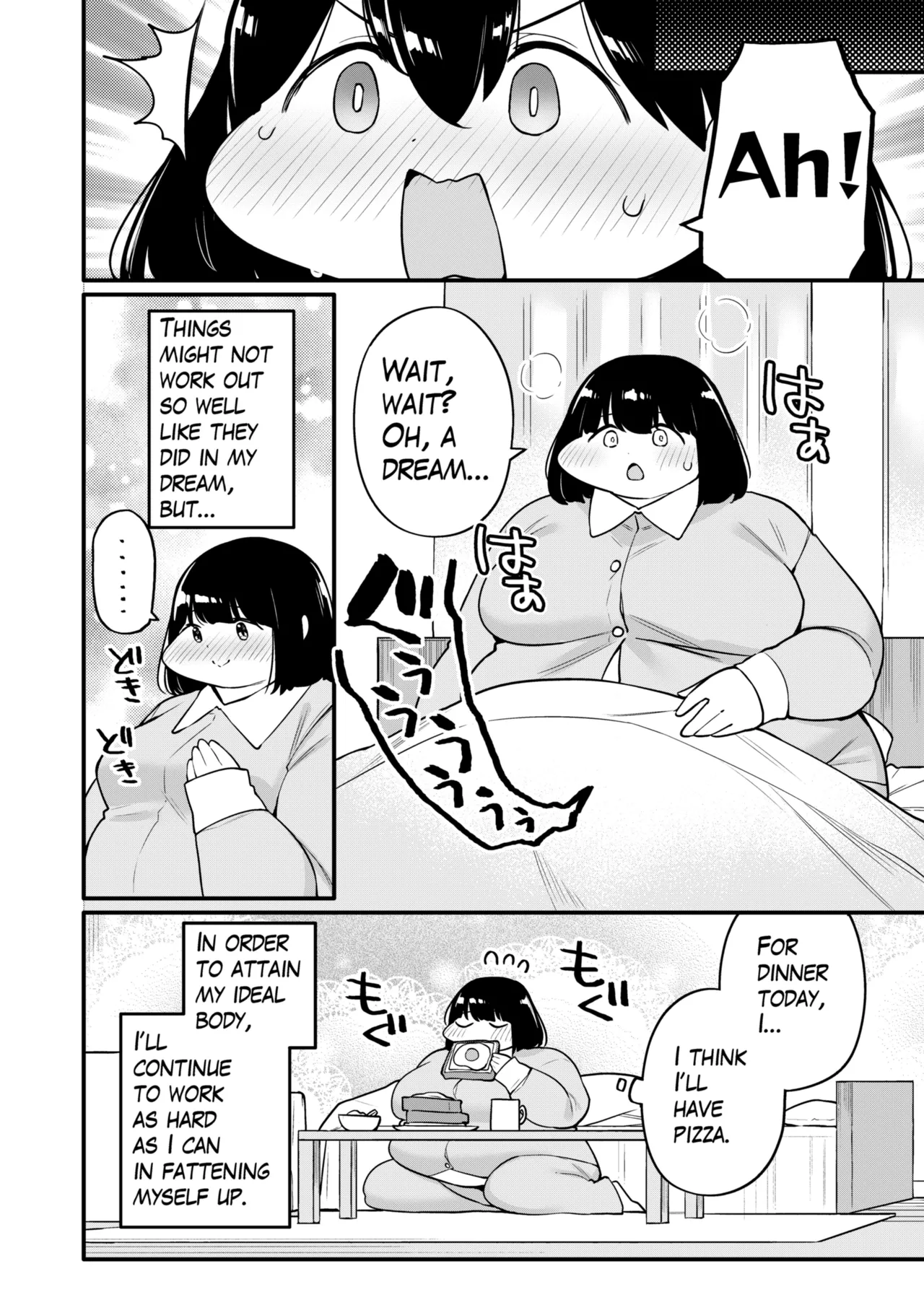 Ayano's Weight Gain Diary: Dream! Page 8
