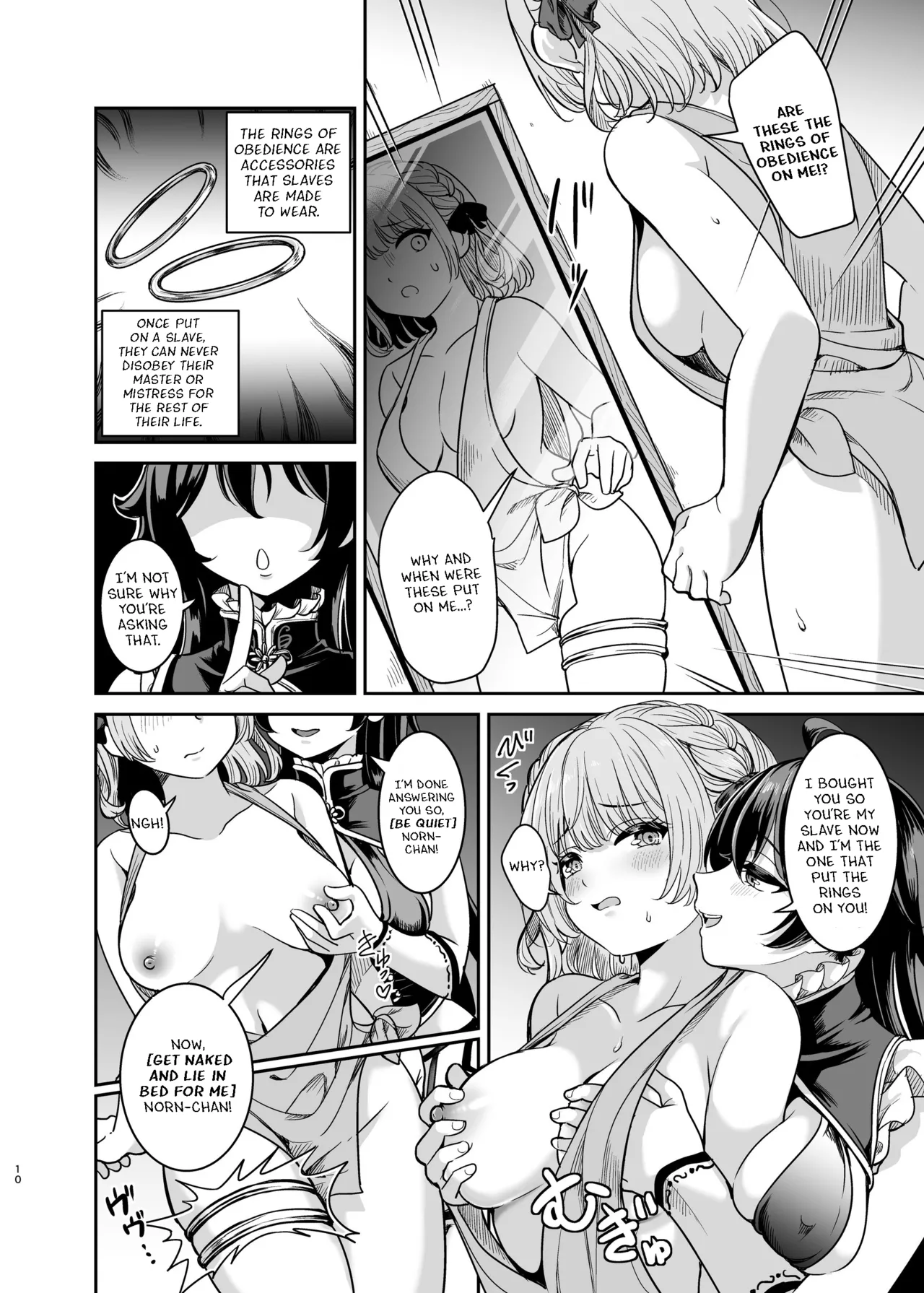 [Seika Kairaku Shoten (Takeshisu)]Yandere Ojou-sama no Seidorei Kyouiku ~Meimon Kizoku no Ojou-sama ga Kaitorareta Saki wa Osananajimi no Ie deshita~ | Yandere Mistress Sex Slave Education - Noble who Buys Childhood Friend[English] Page 9
