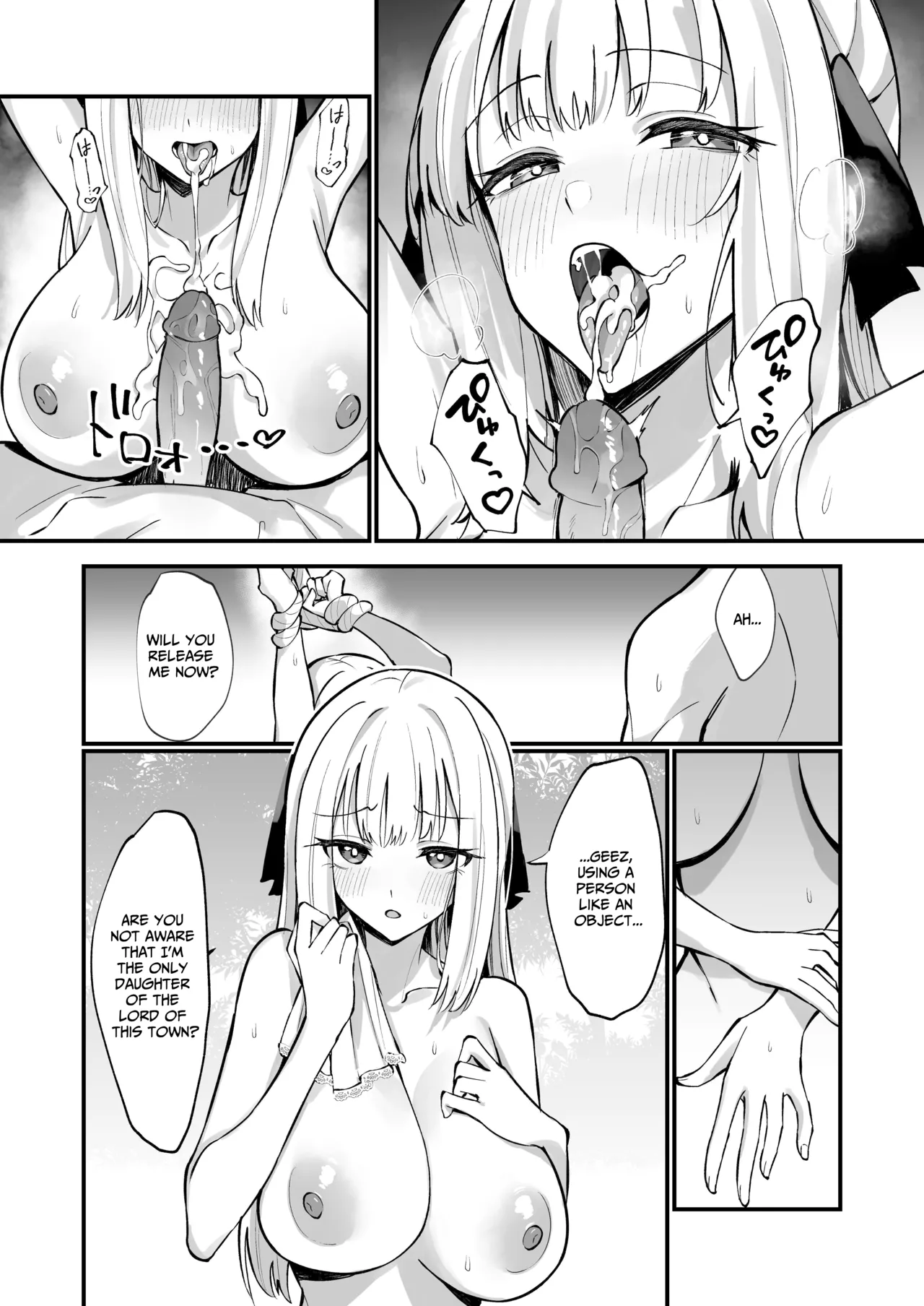 [Unahouse (Unacchi)]Ojousama Kanzen Haiboku.~Taisetsu ni Sodaterareta Kizoku Musume ga Jibun kara Shomin Ochinpo Onedari Surumade~ | TOTAL DEFEAT ~preciously raised noble family daughter begs for commoner dick~[English] [Benri] [Decensored] [Digital] Page 38