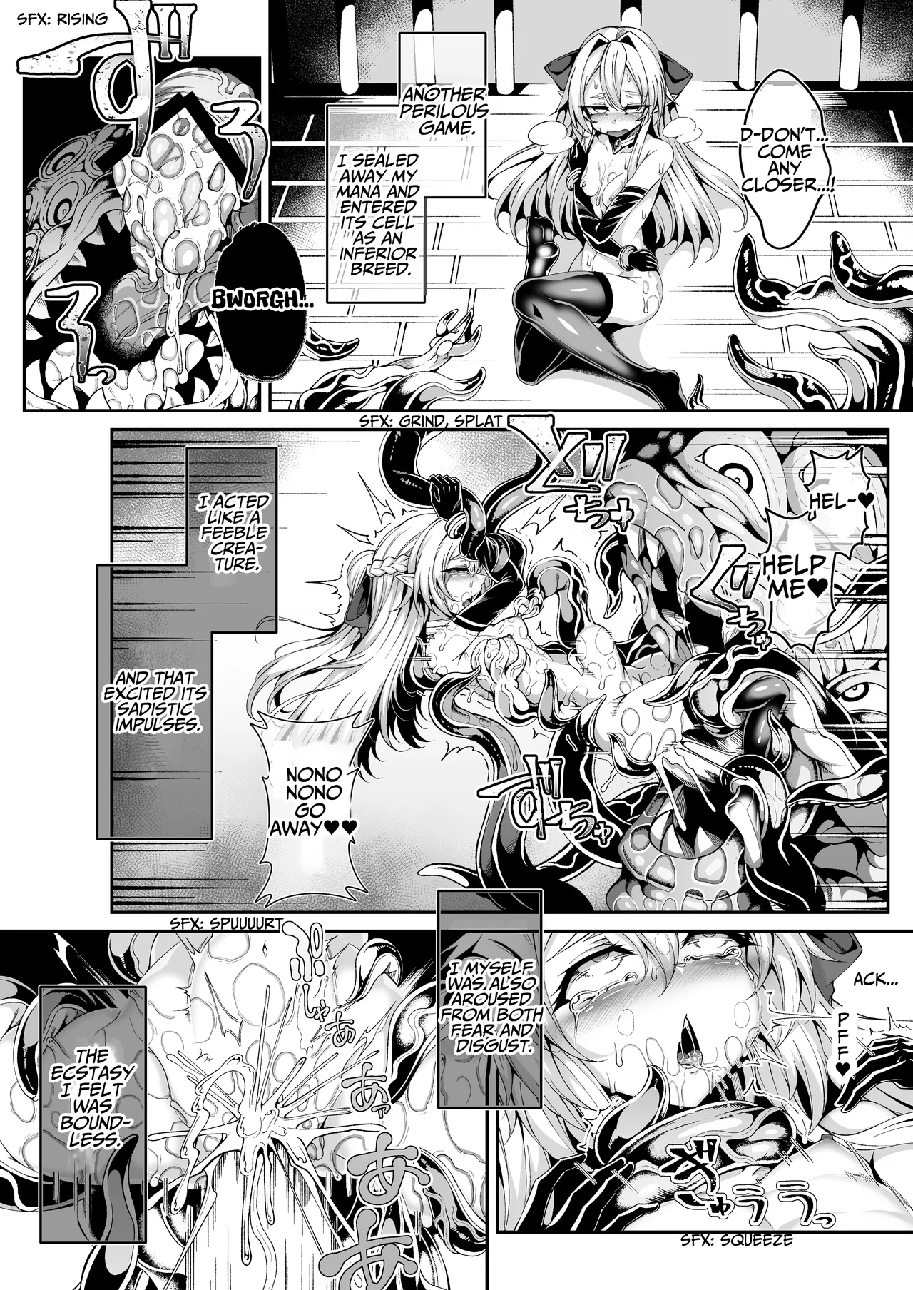 [I'm moralist (Yanagihara Mitsuki, InuSamrai, Hujinon)]Seirei Rougoku Llyeg ~Kikei Mamono to no Jii Koubi ni Tomonau Hametsu Ganbou~ | Llyeg in the Prison of Seminal Servitude ~Death Wish of Abominable and Masturbatory Sex~[English] [grimalkin] Page 12