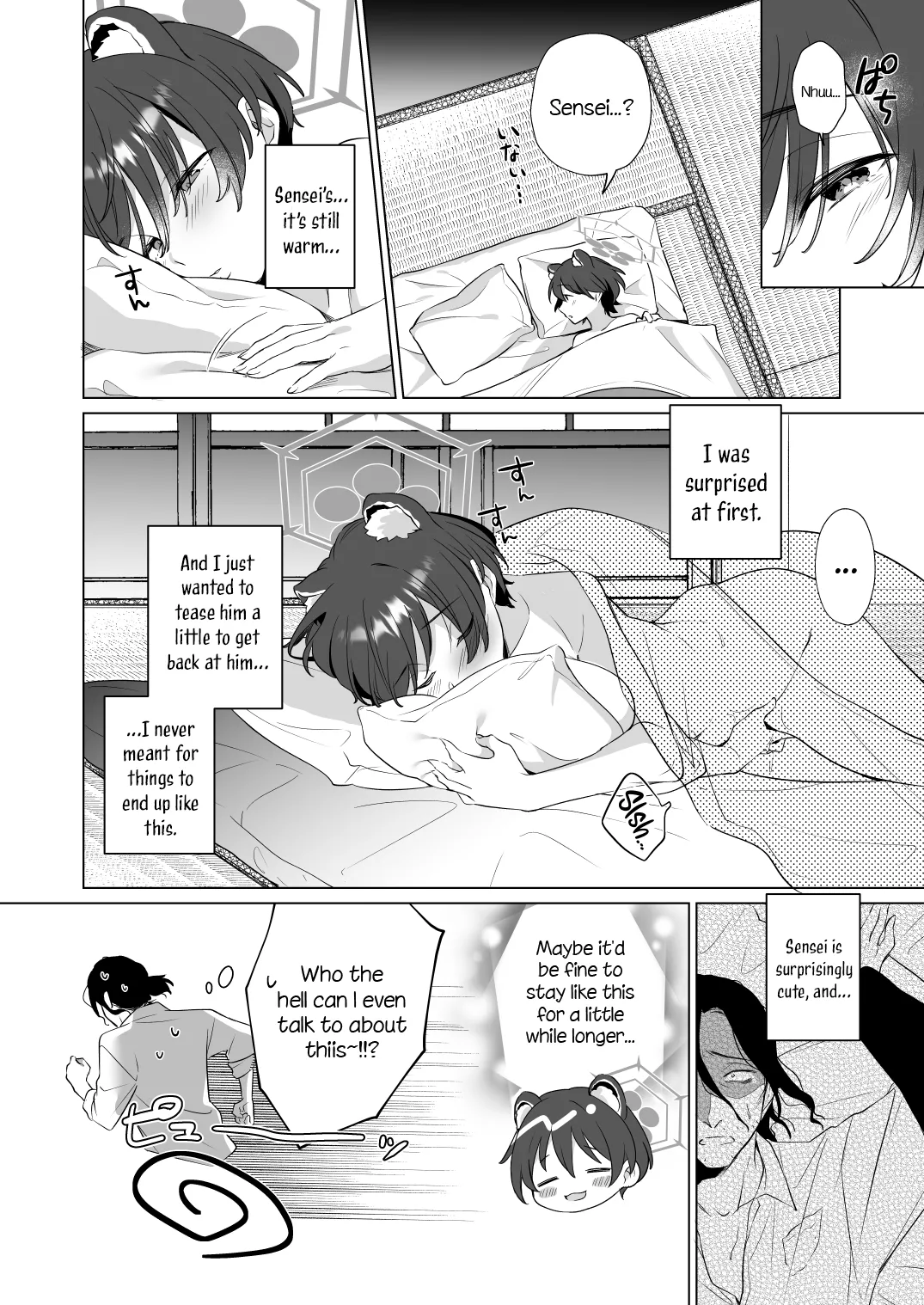 [Home Not Found (snhr, Fudisen)]Hontoni Watashi ga Neteru to Omotta? | Did You Really Think I Was Asleep?(Blue Archive) [English] {Doujins.com} [Digital] Page 20