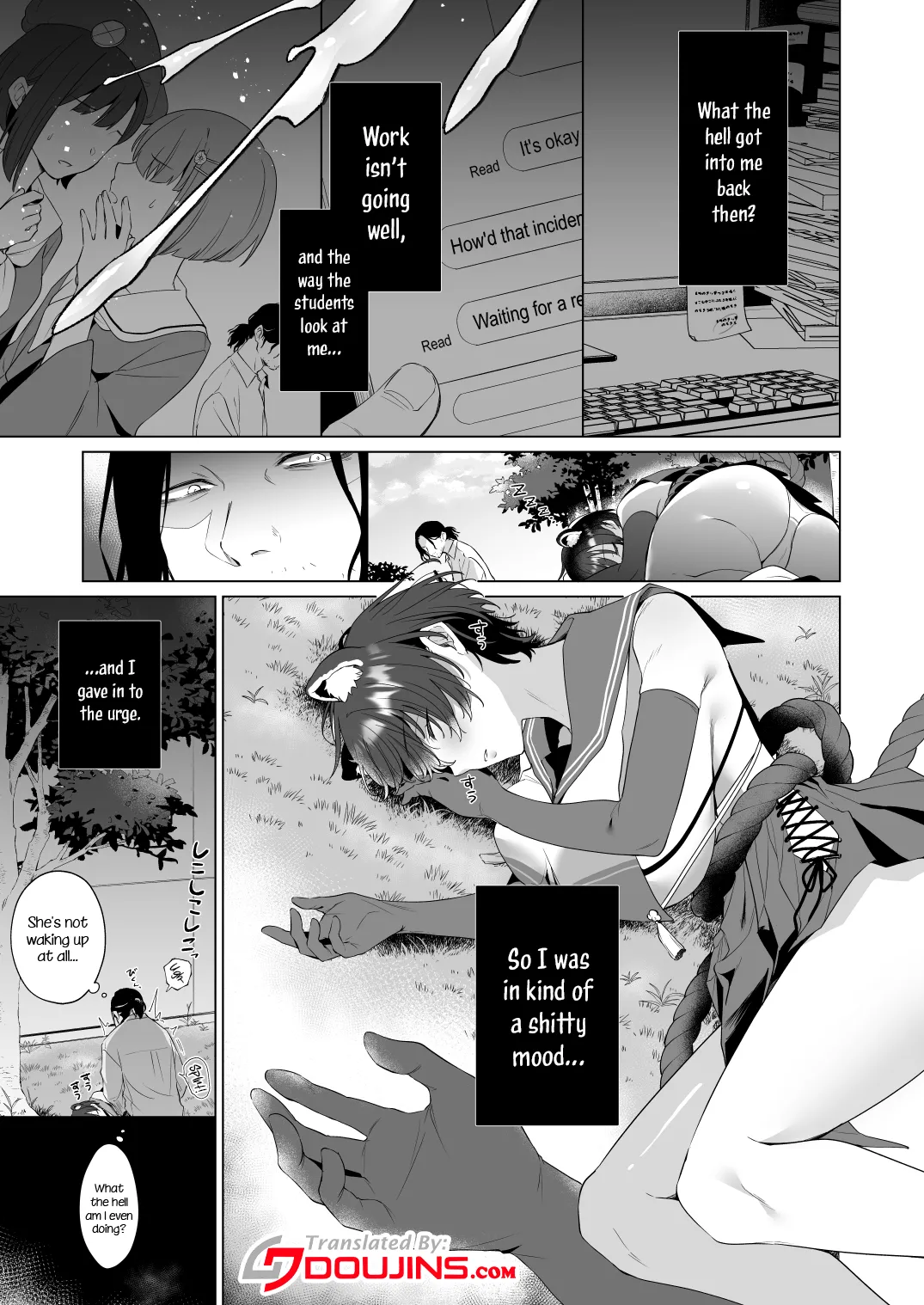 [Home Not Found (snhr, Fudisen)]Hontoni Watashi ga Neteru to Omotta? | Did You Really Think I Was Asleep?(Blue Archive) [English] {Doujins.com} [Digital] Page 5