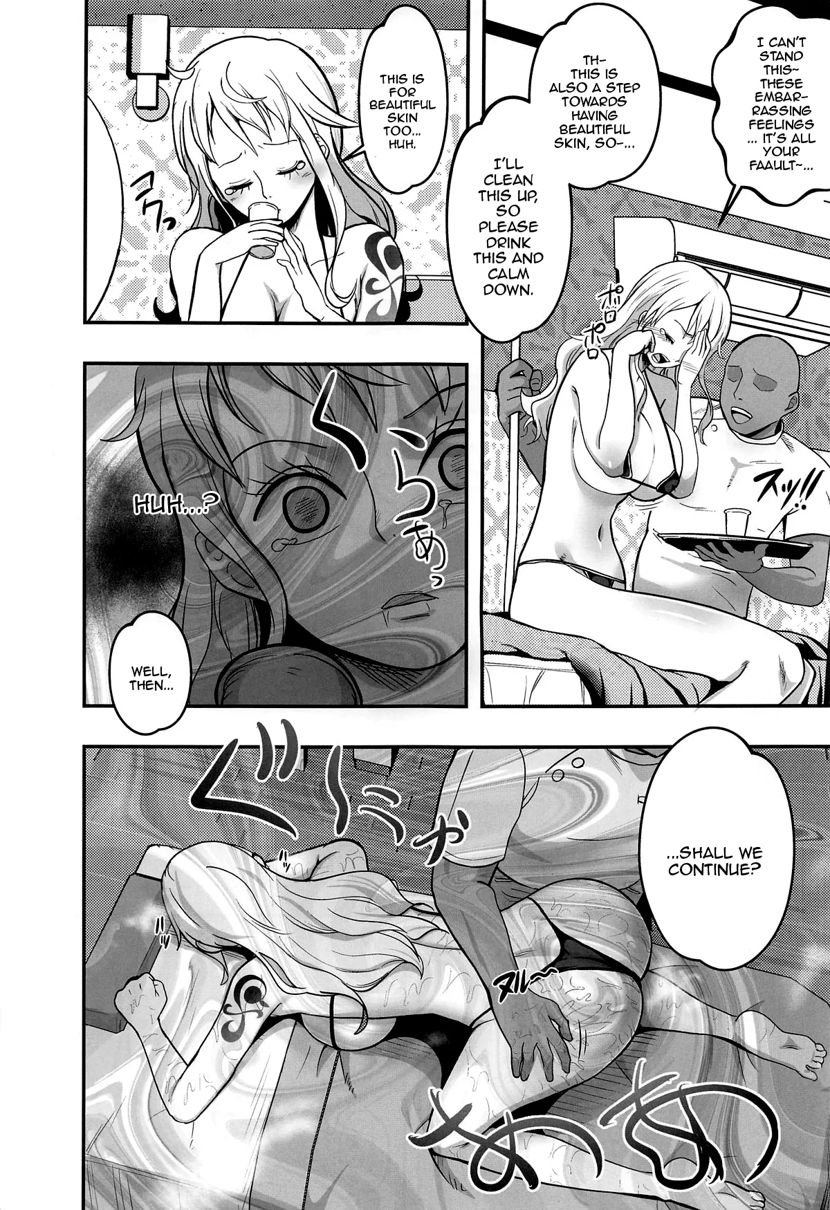 [Shimono Cable]Nami-san Ofuro no Ato ni Oil Massage wa Ikaga? | Nami-san, How Would You Like an Oil Massage After Your Bath?(One Piece) [English] {Doujins.com} Page 10