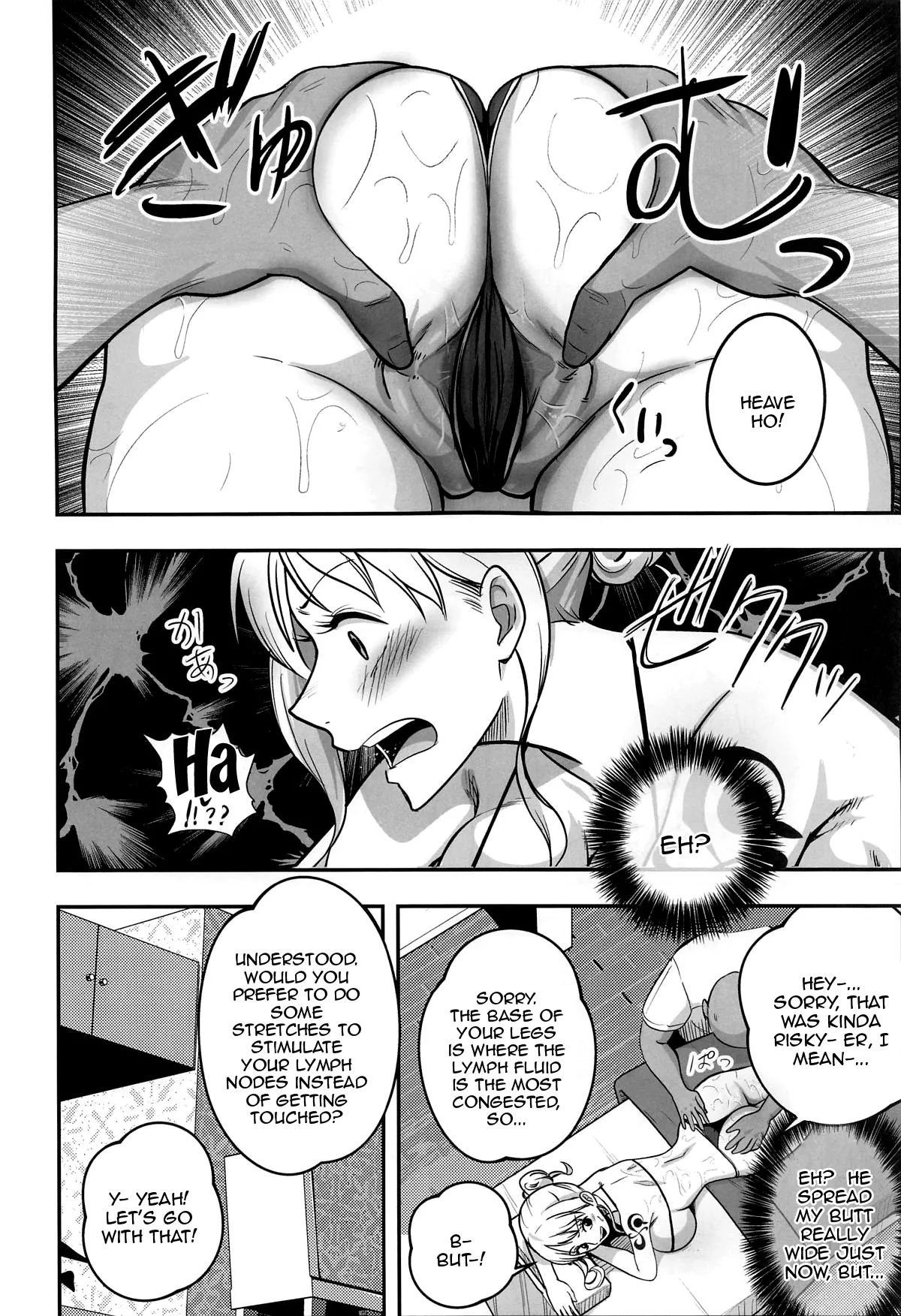 [Shimono Cable]Nami-san Ofuro no Ato ni Oil Massage wa Ikaga? | Nami-san, How Would You Like an Oil Massage After Your Bath?(One Piece) [English] {Doujins.com} Page 7